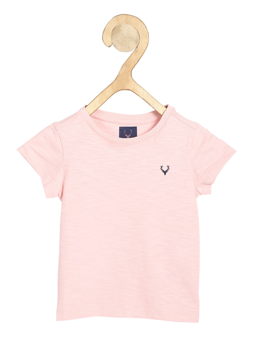 

Allen Solly Junior Girls Pink Solid Round Neck T-shirt