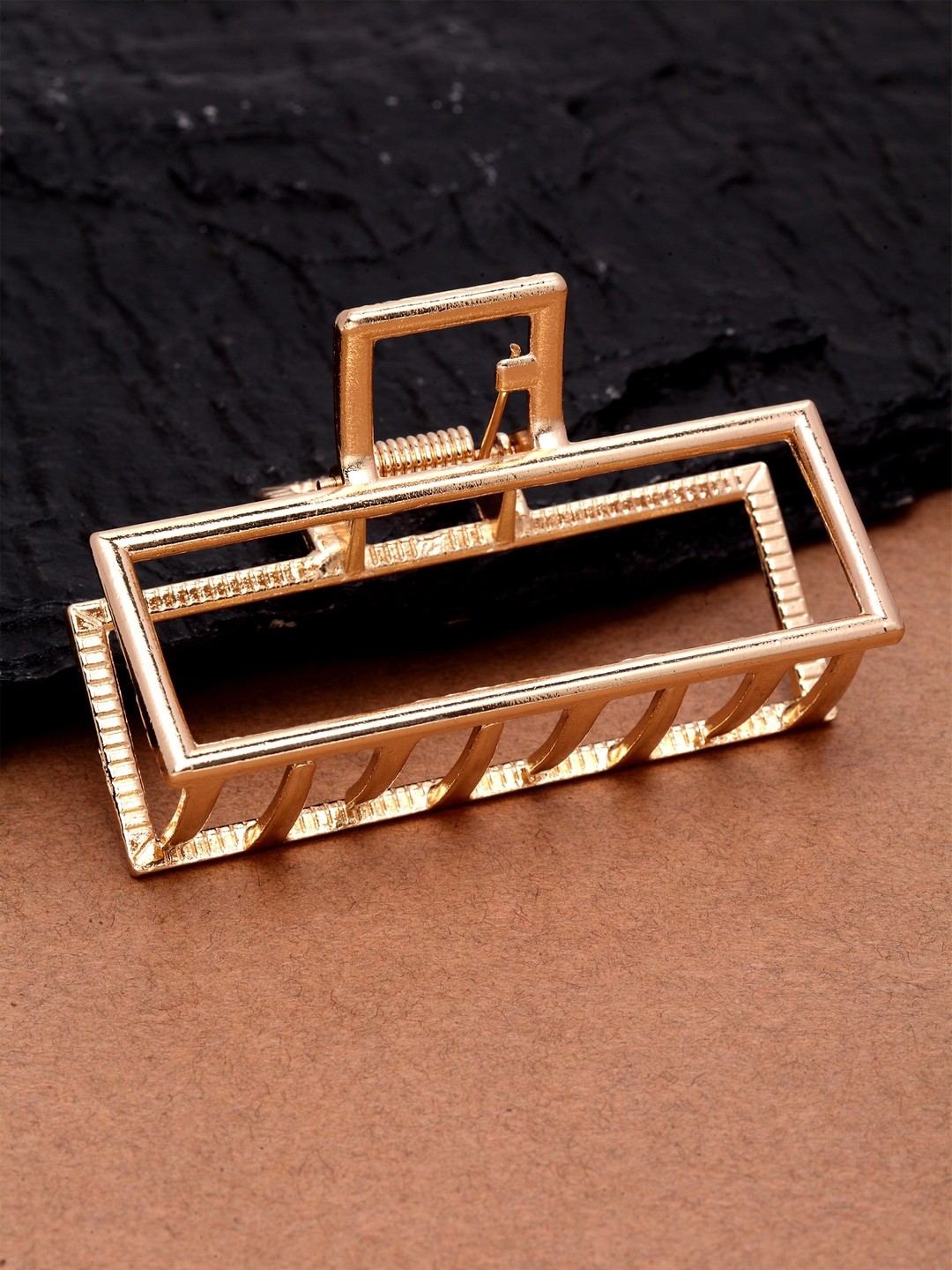 

Ferosh Gold-Toned Square Clutcher