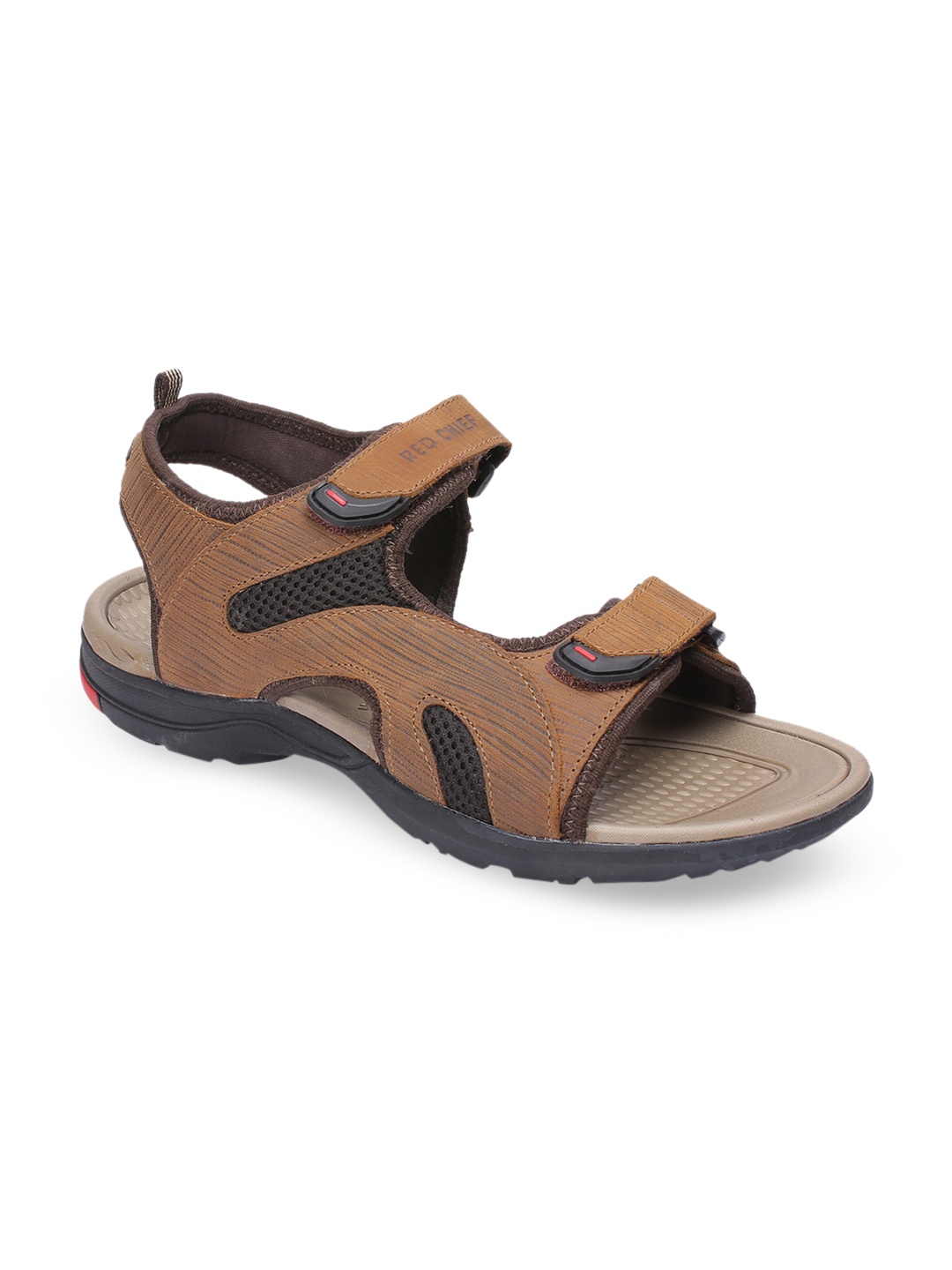 

Red Chief Men Brown Leather Comfort Sandals