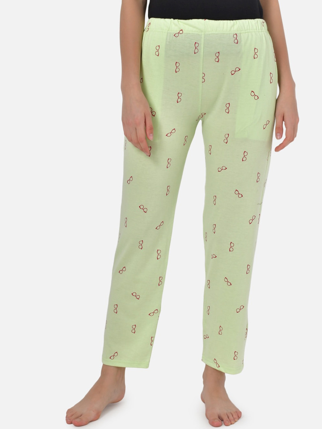 

Klamotten Women Green Printed Lounge Pants
