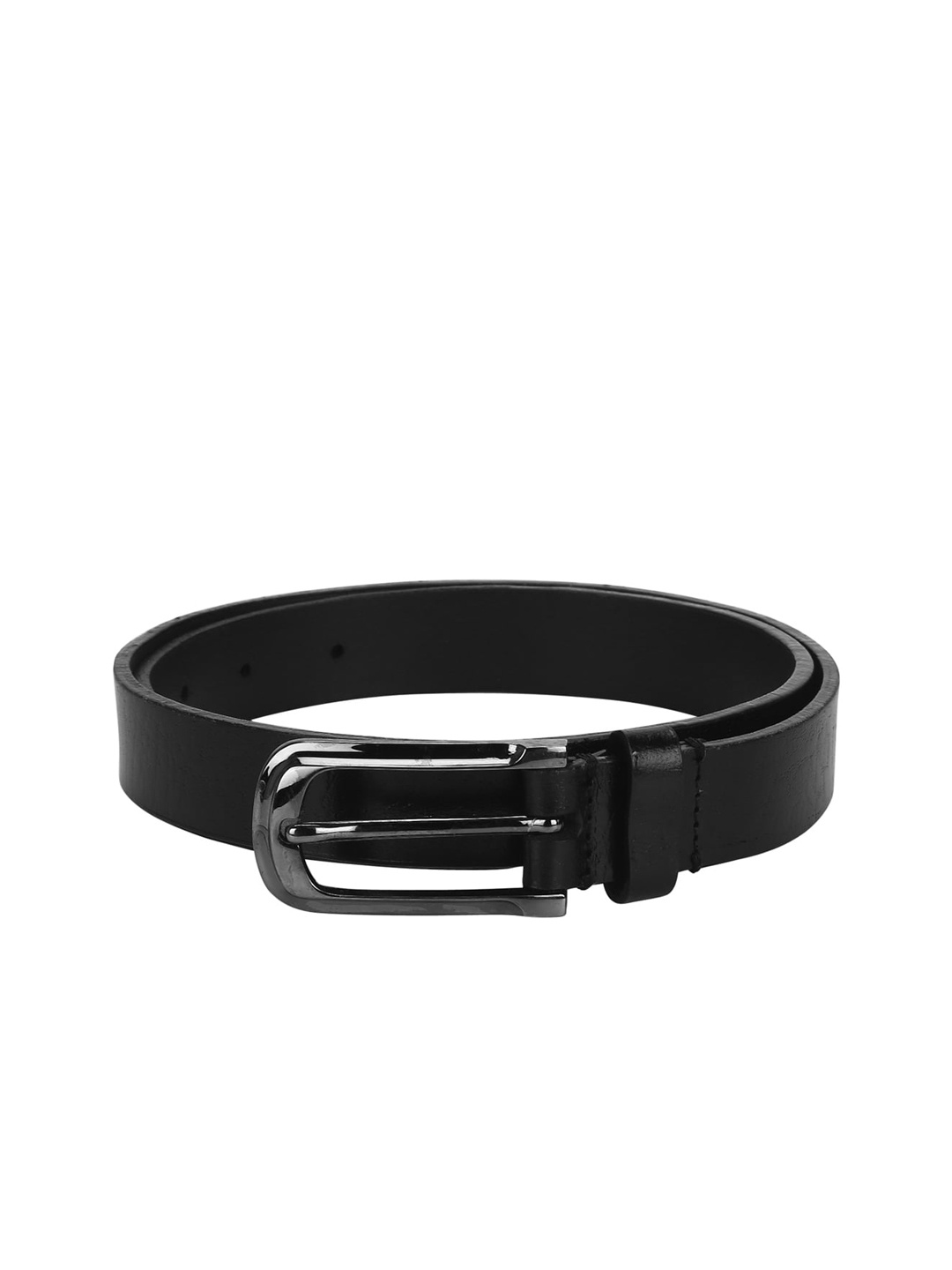 

Aditi Wasan Women Black Textured Genuine Leather Belt