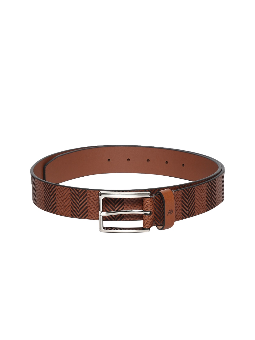 Arrow Men Brown Textured Leather Belt
