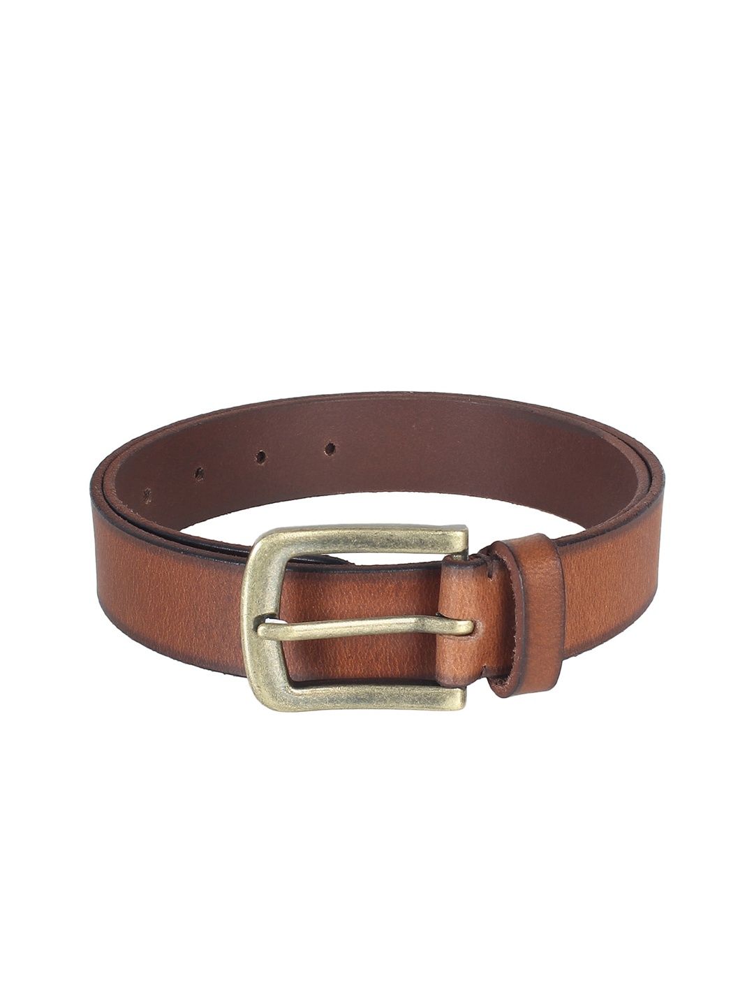 

Aditi Wasan Men Tan Brown Solid Genuine Leather Belt