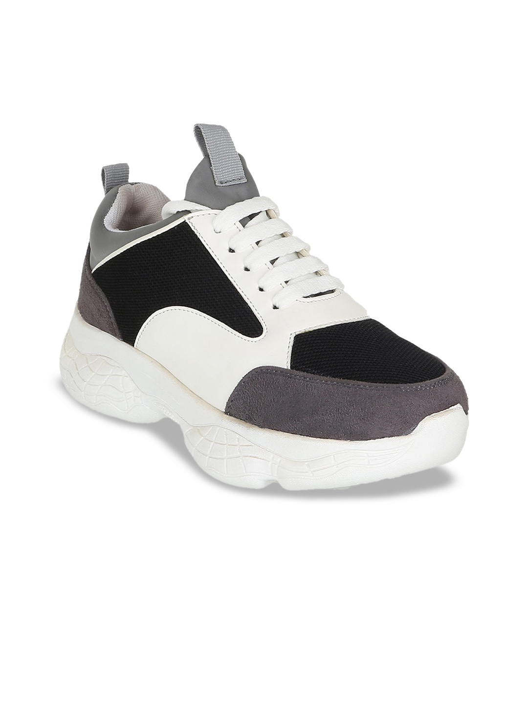 

Carlton London Sports Women Black & White Colourblocked Sneakers