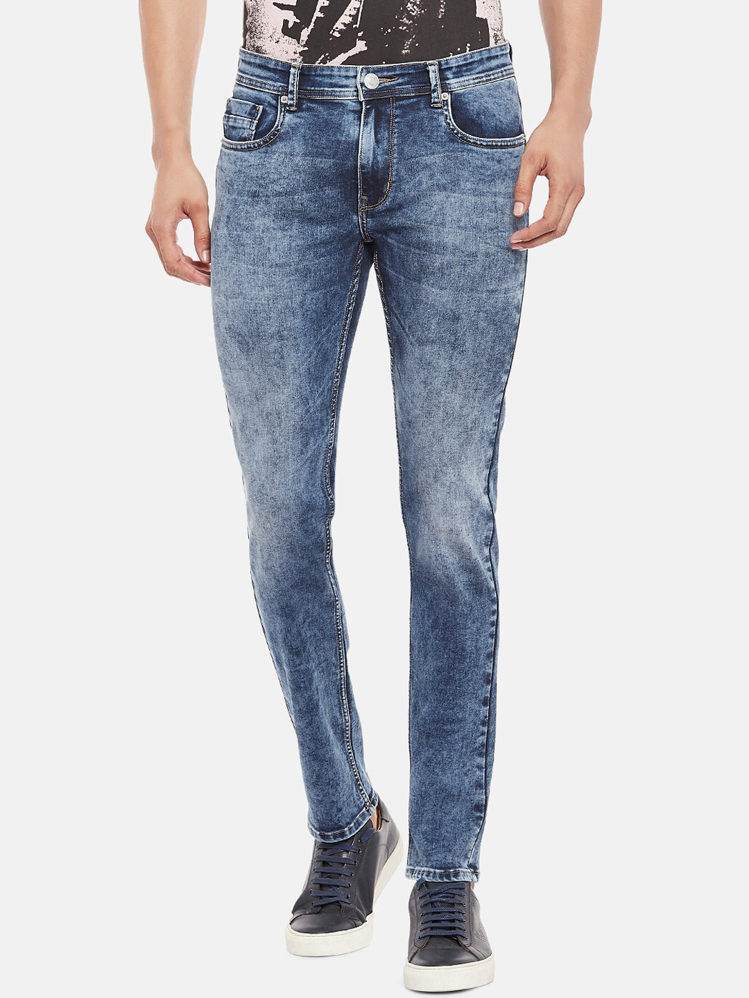 

People Men Blue Slim Fit Jeans