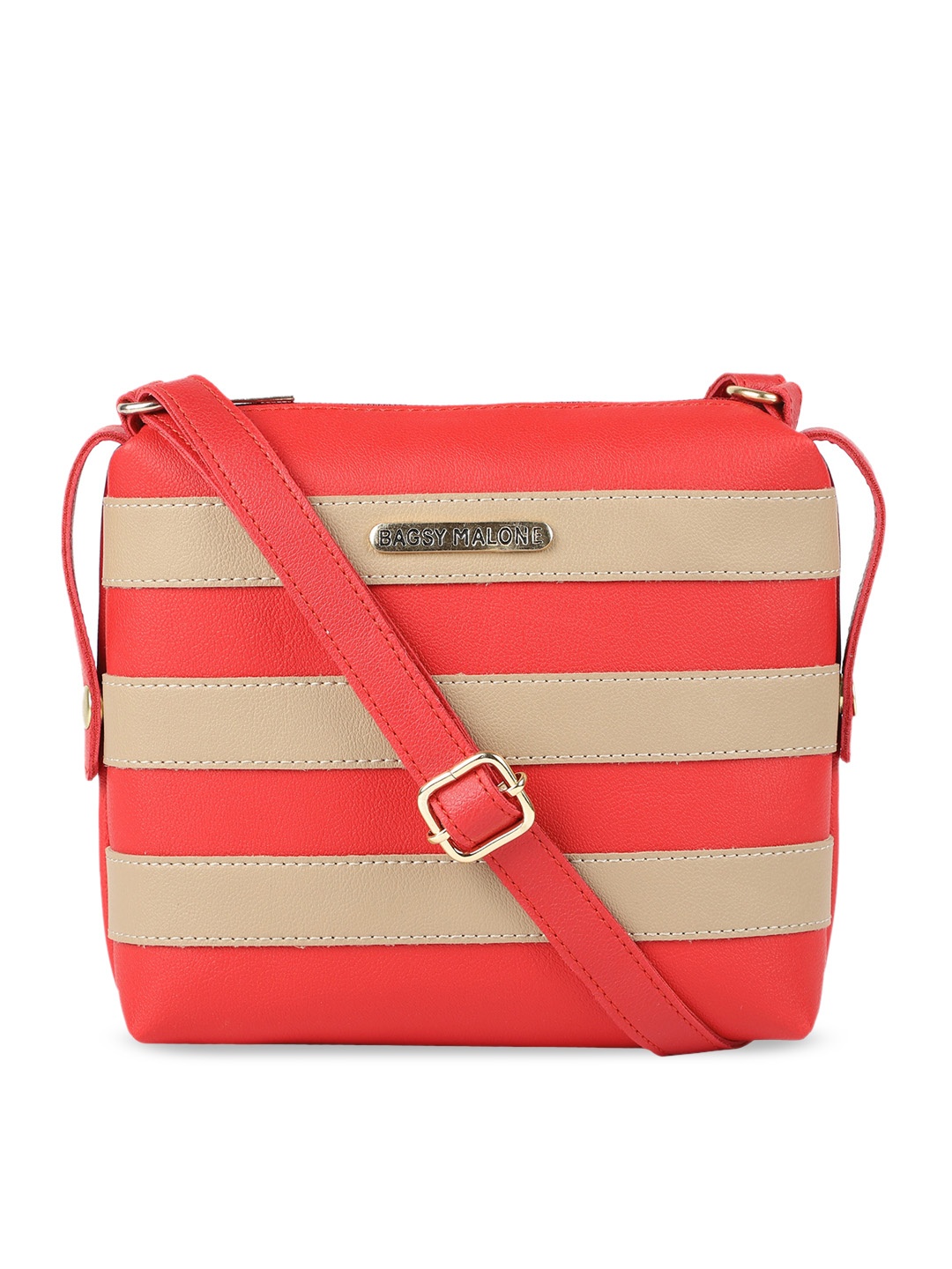 

Bagsy Malone Red Colourblocked Sling Bag