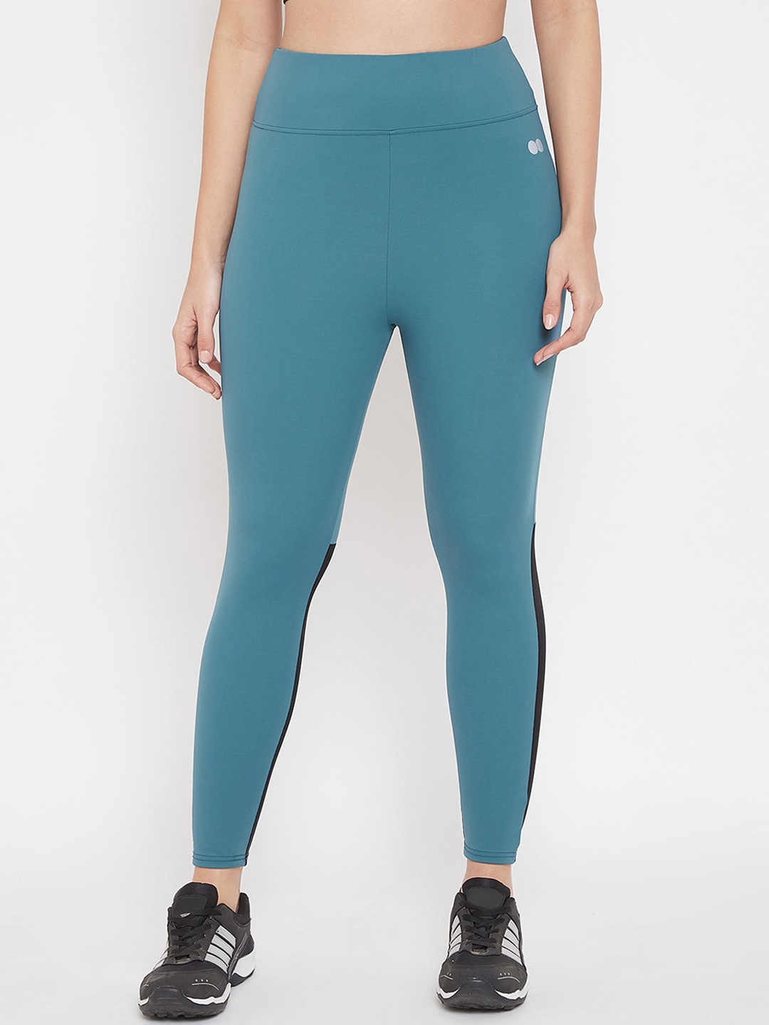 

Clovia Women Snug Fit Ankle-Length Active Tights, Blue