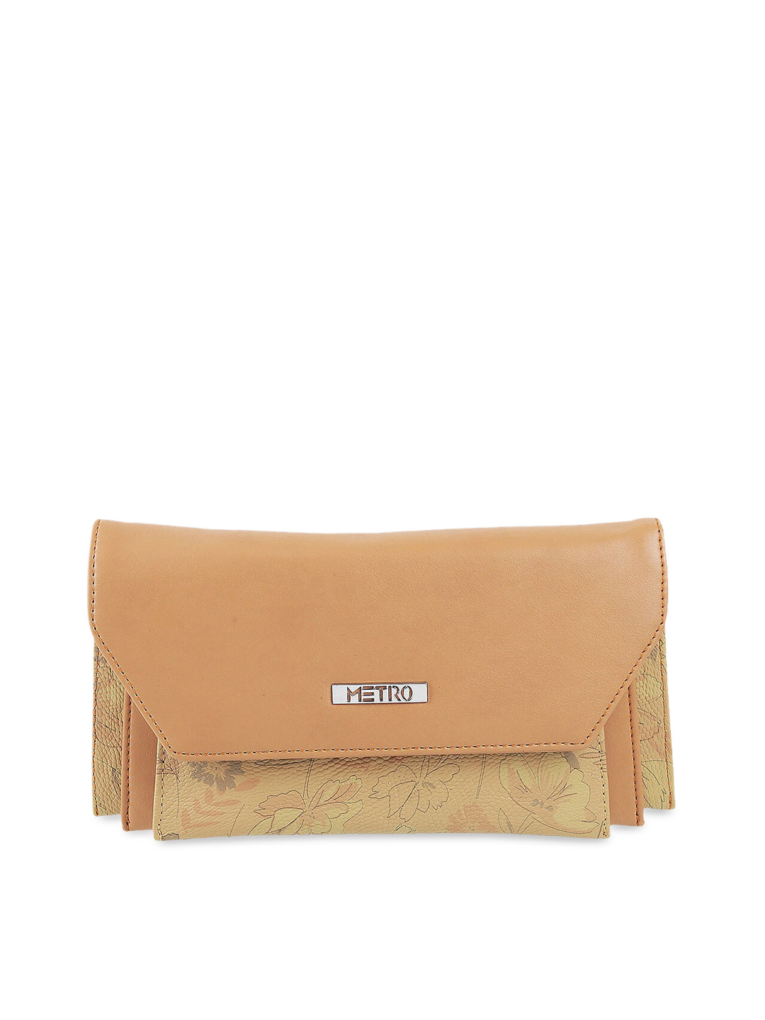 

Metro Beige Solid Clutch