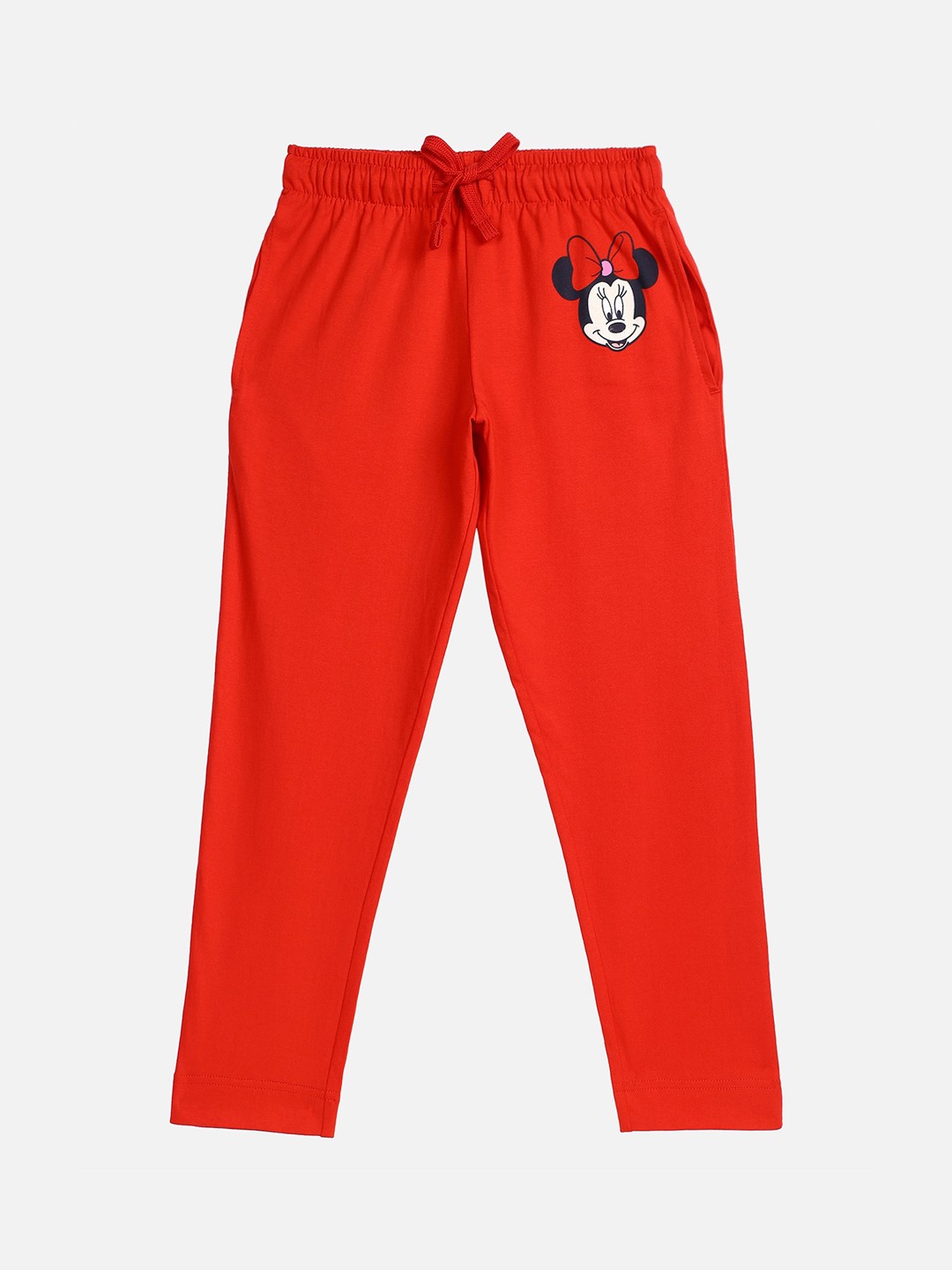 

Kids Ville Girls Red Minnie Mouse Printed Lounge Pants