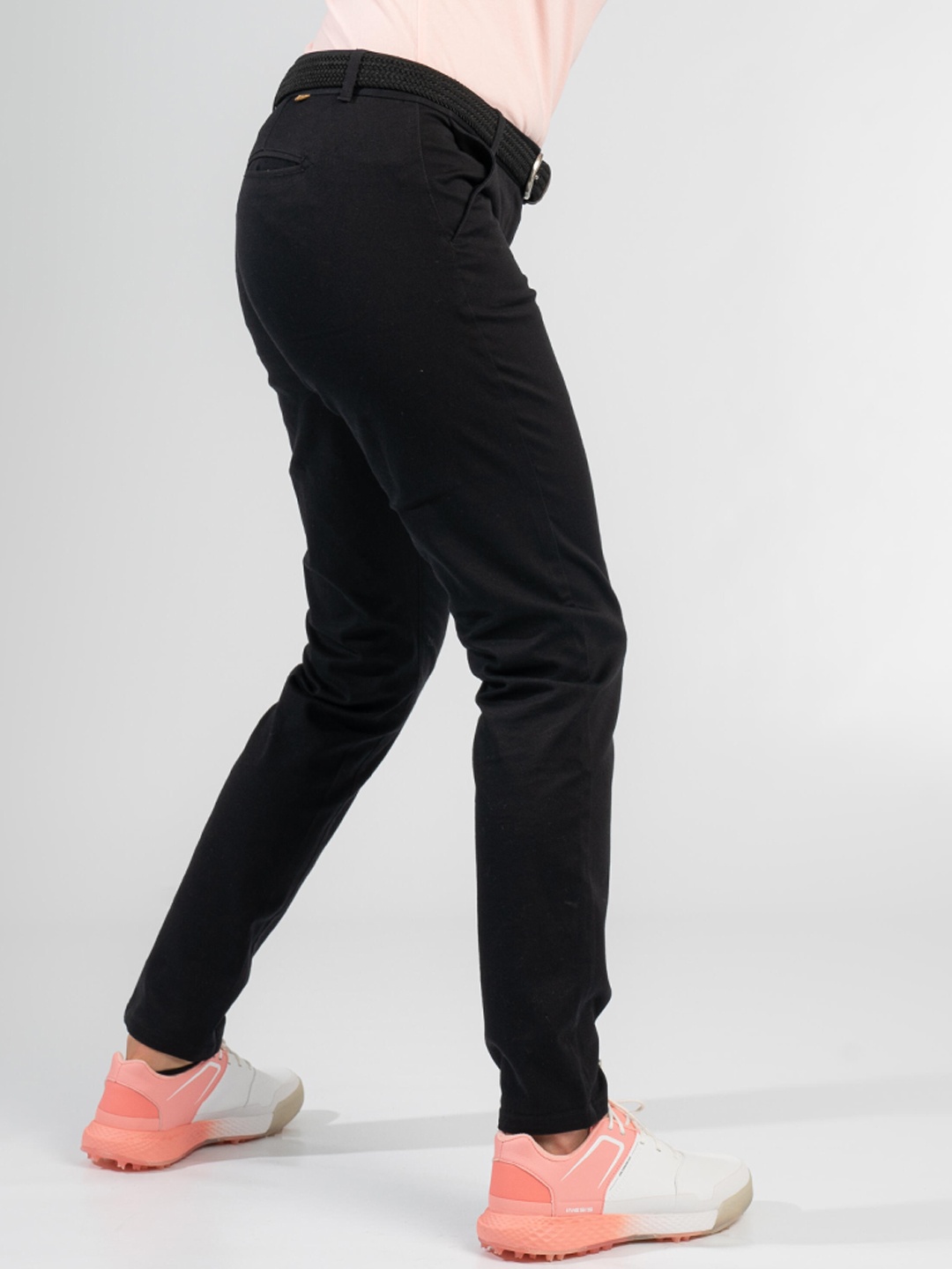 

Inesis By Decathlon Women Black Regular Fit Chino Trousers
