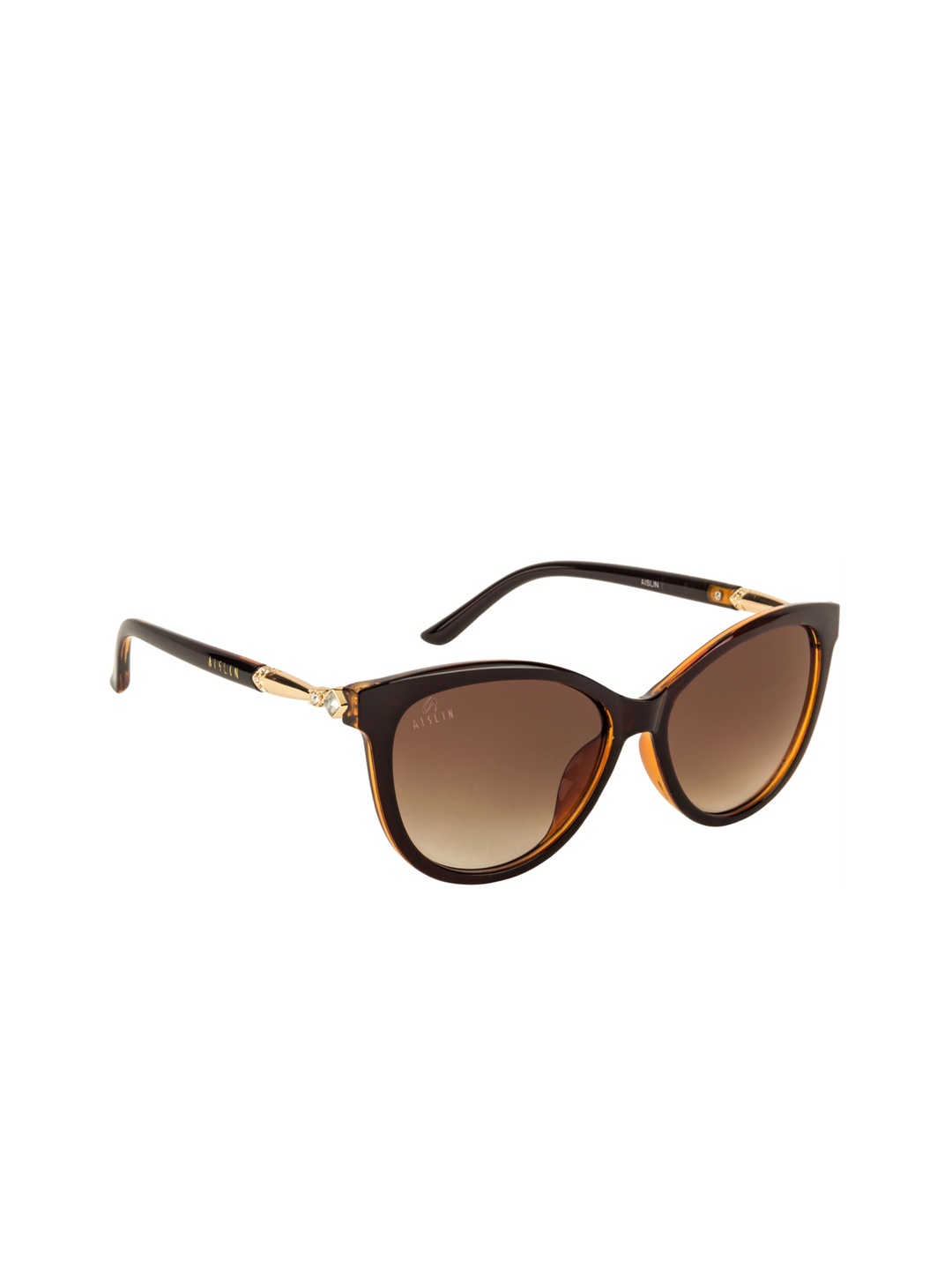 

Aislin Women Brown UV Protected Cateye Sunglasses ES_12963-82-AS-8336