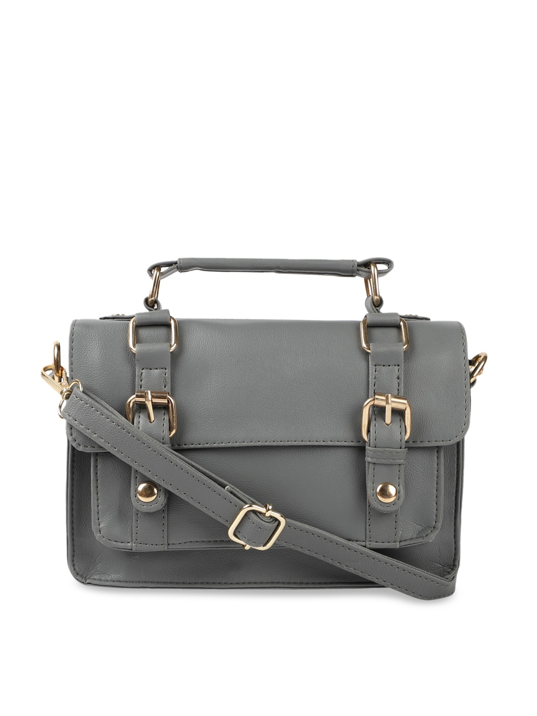 

Bagsy Malone Grey Solid Satchel