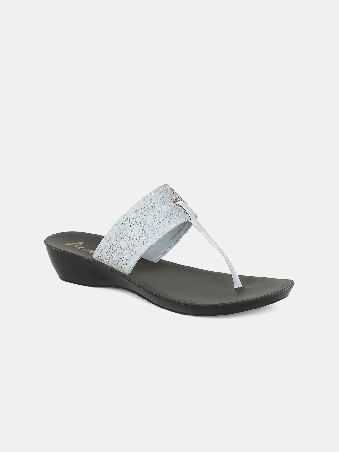 

AURELIA Women Blue Textured Heels