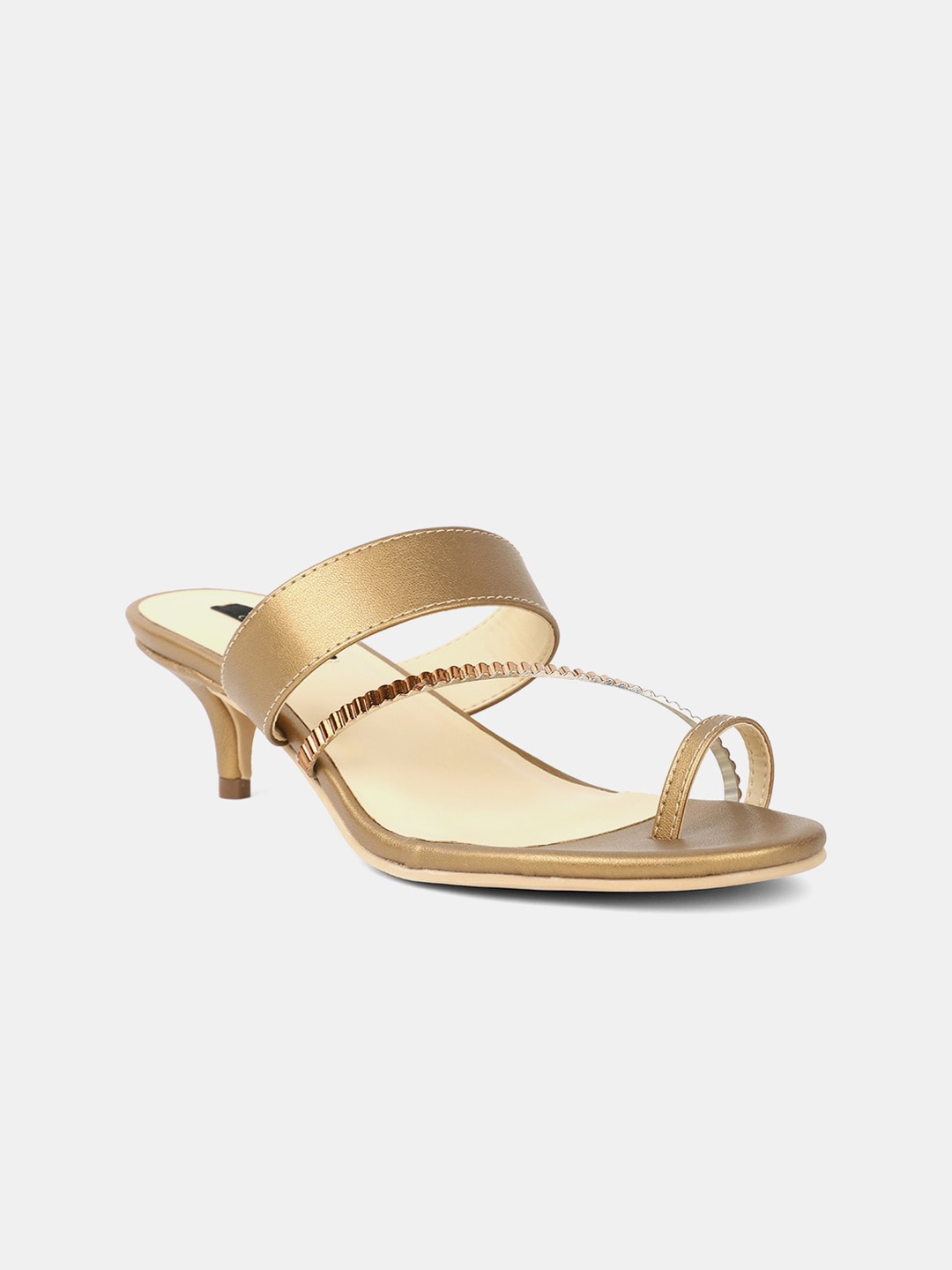 

AURELIA Women Copper-Toned Embellished Peep Toes