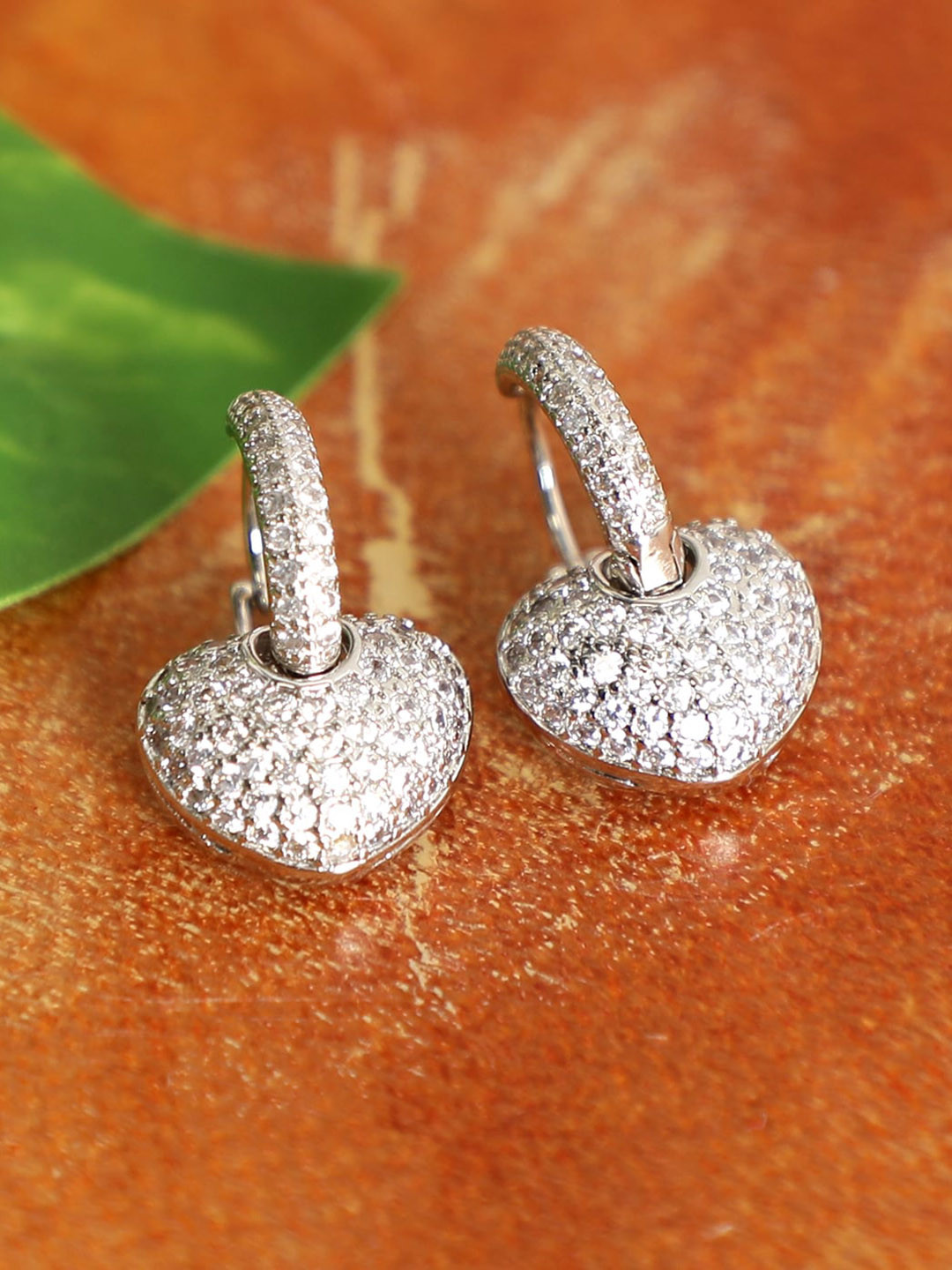 

AQUASTREET Silver-Toned Contemporary Drop Earrings
