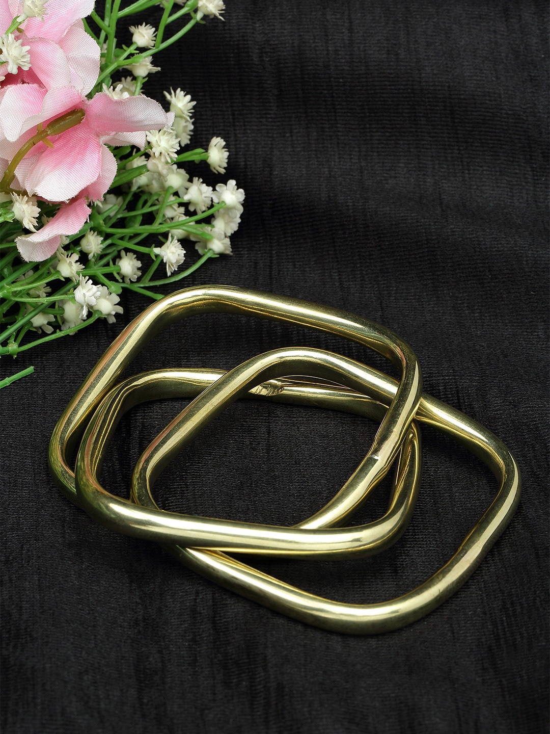 

Moedbuille 3 Layer Design Oxidised Gold Plated Handcrafted Tribal Bracelet