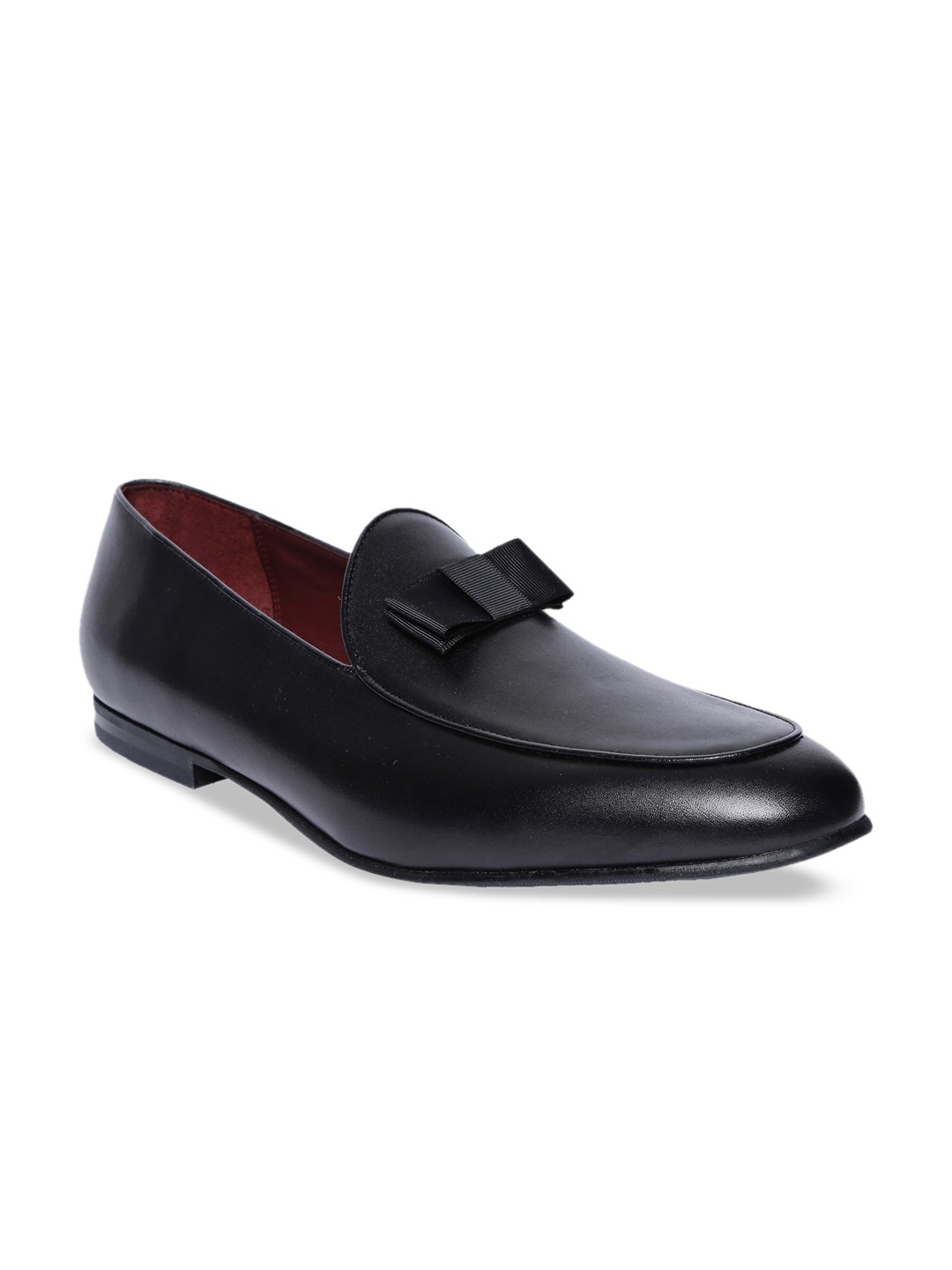 

Rare Rabbit Men Black Leather Loafers