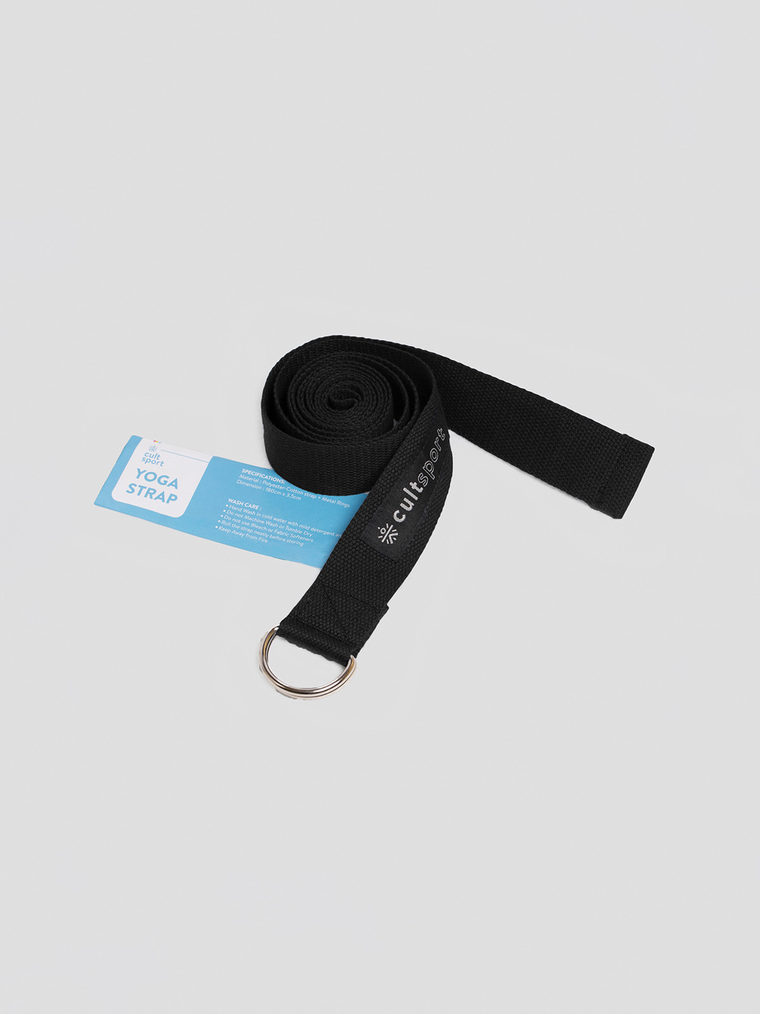 

Cultsport Unisex Black Textured Yoga Strap