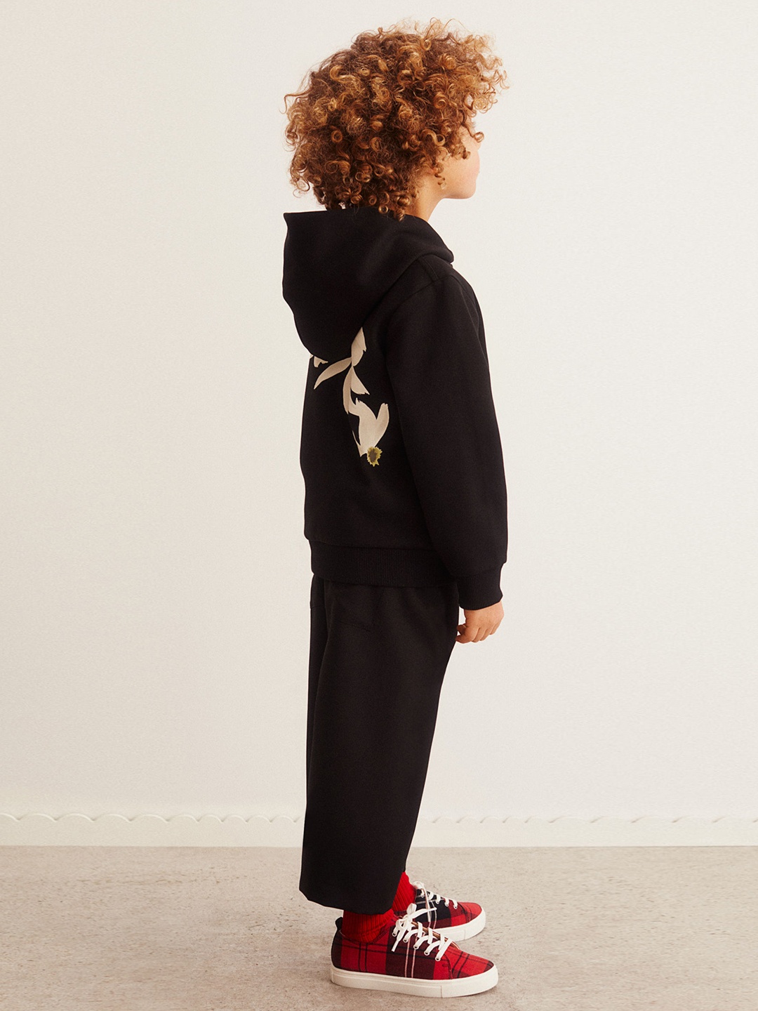 

H&M Boys Black & White Heavy Jersey Hoodie