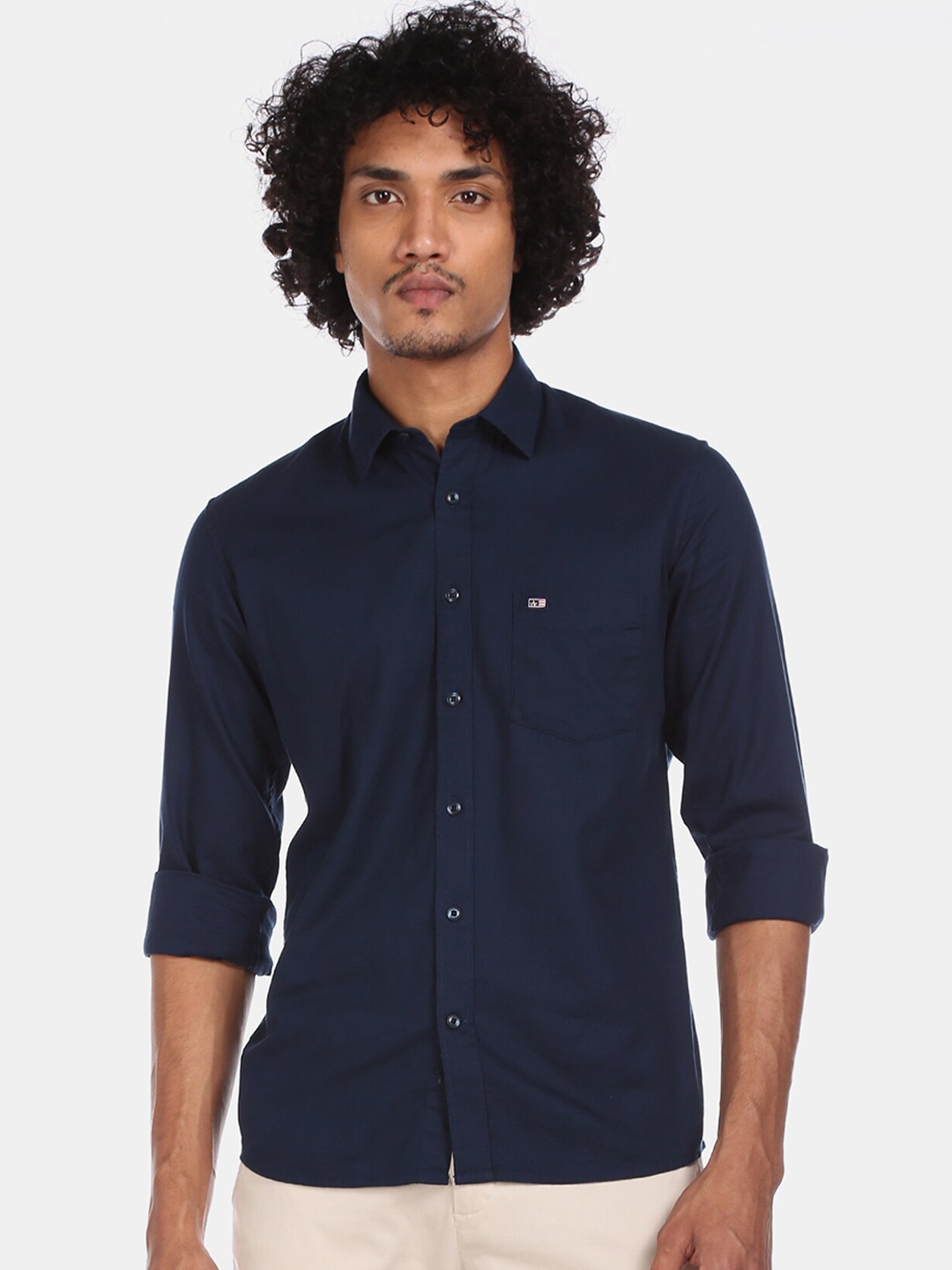

Arrow Sport Men Blue Regular Fit Solid Casual Shirt