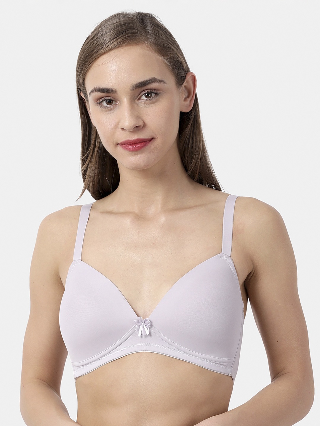 

shyaway Purple Solid Non-Wired Lightly Padded Everyday Bra ST007-PastelLilac
