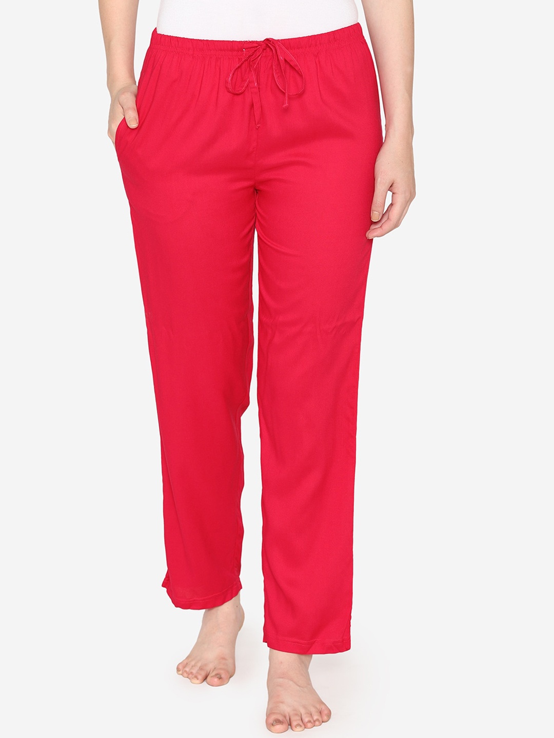

Vami Women Fuchsia-Pink Solid Lounge Pants