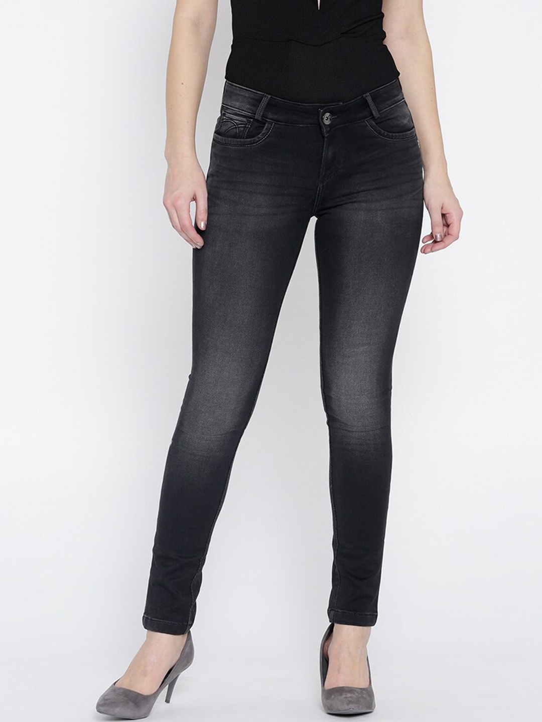 

Xpose Women Grey Slim Fit Jeans