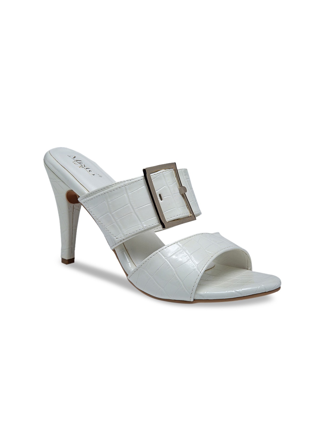 

Misto Women White Solid Sandals