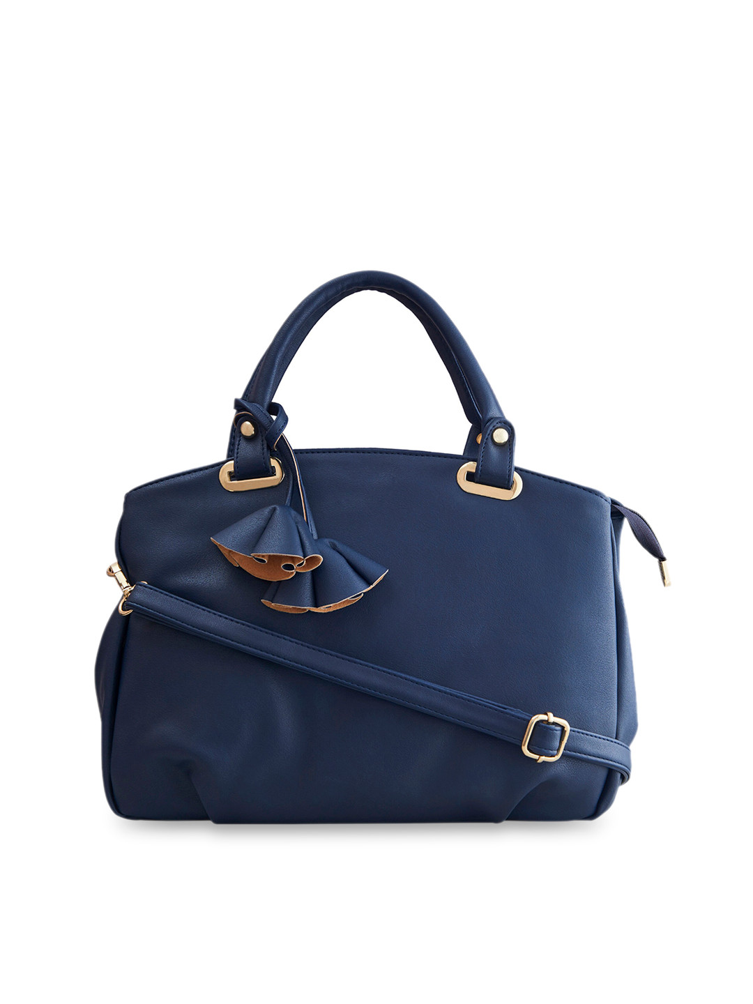 

LEGAL BRIBE Navy Blue Solid Handheld Bag
