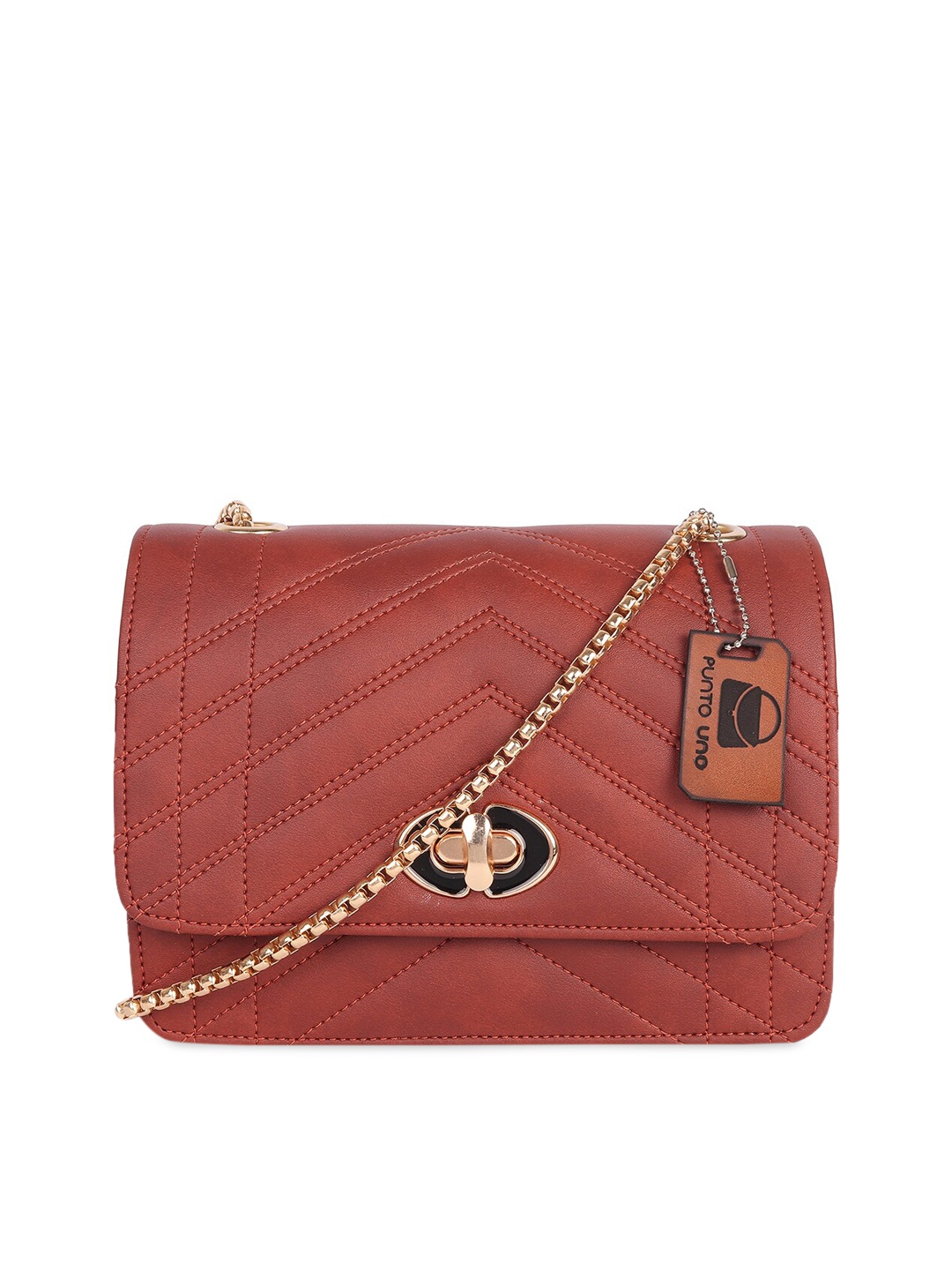 

Ratans Maroon Textured Sling Bag