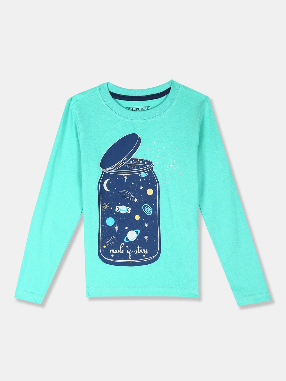 

Cherokee Boys Blue Printed Round Neck T-shirt