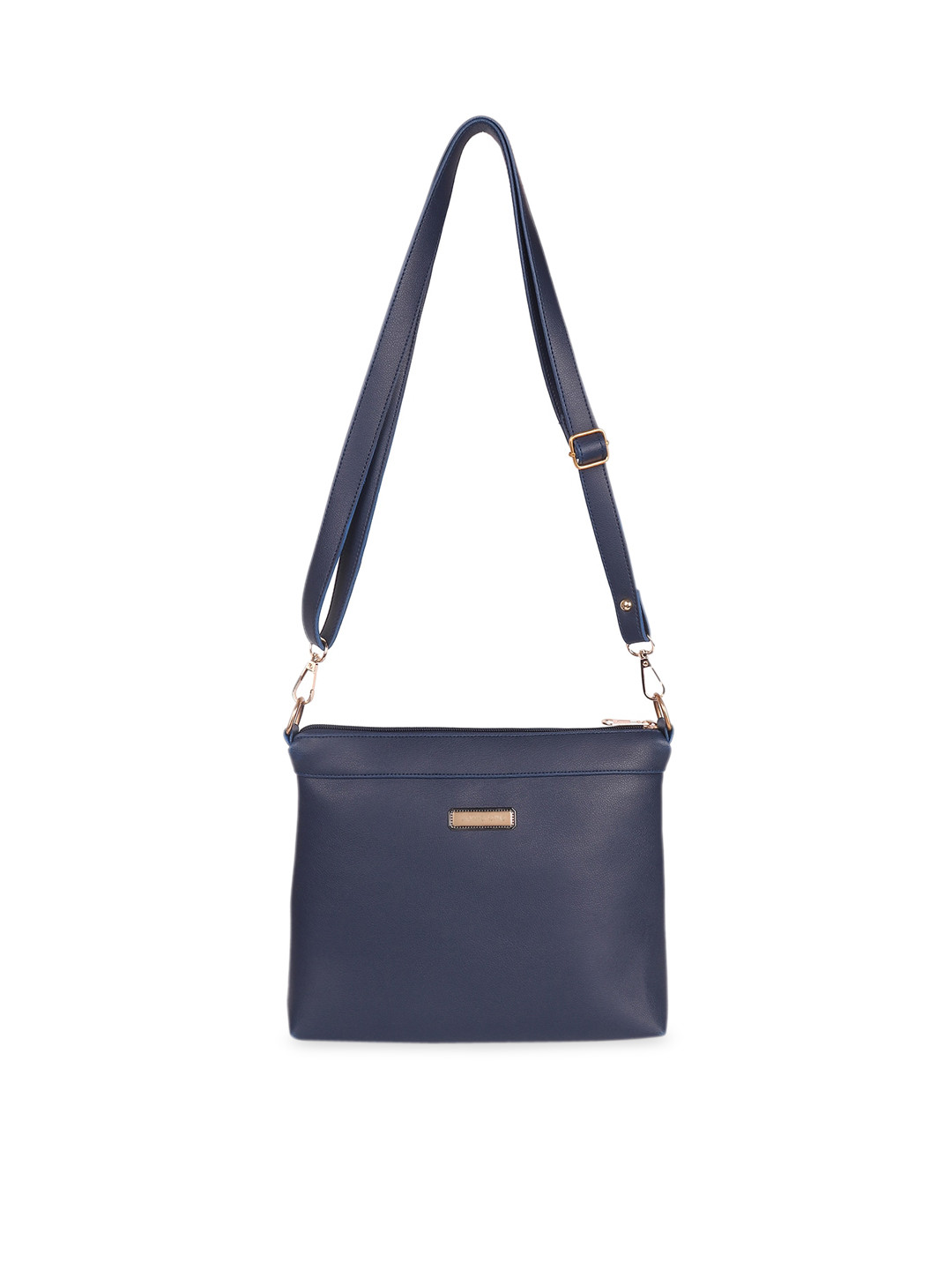 

Ratans Navy Blue Solid Sling Bag