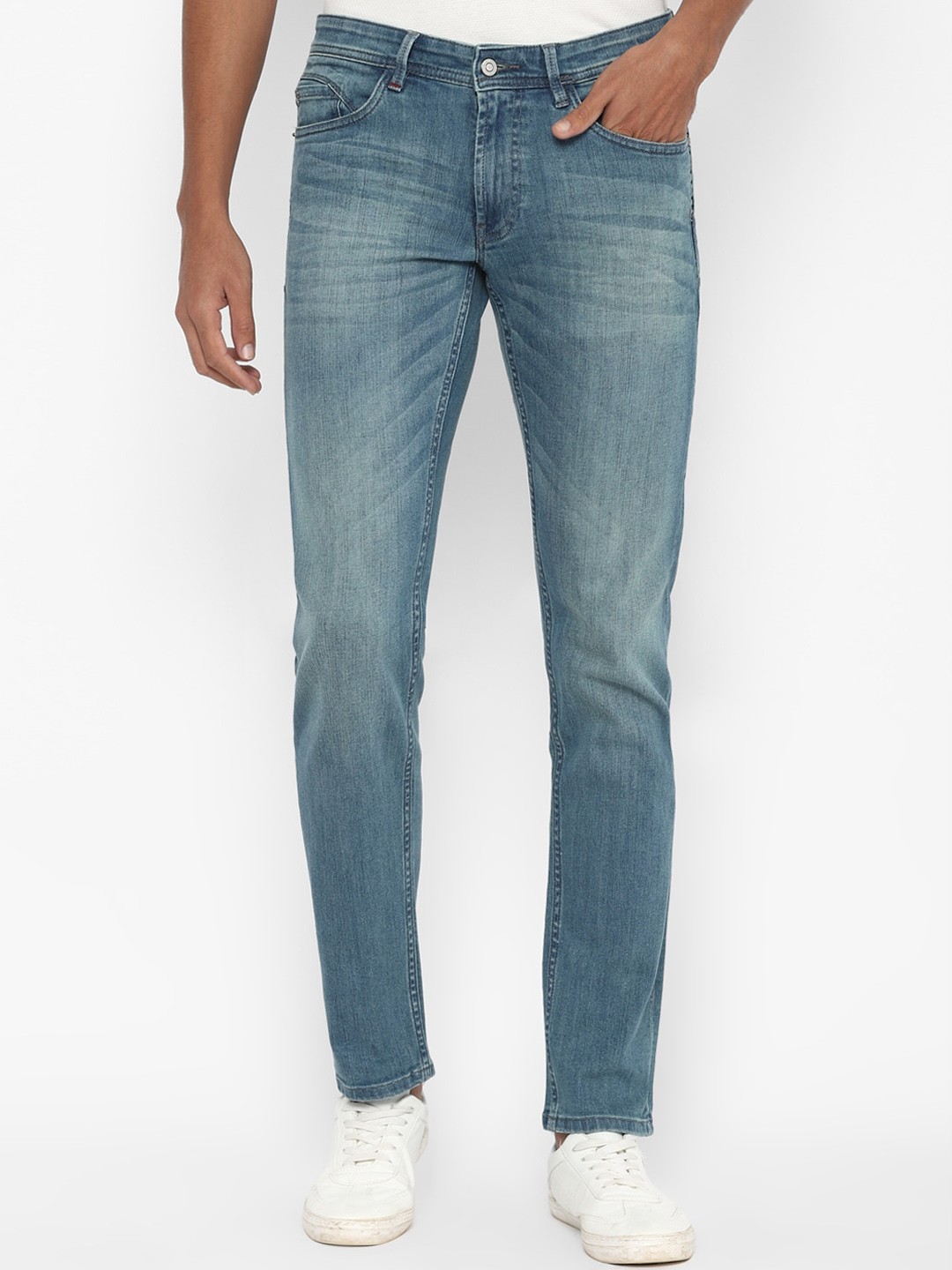 

Allen Solly Men Blue Skinny Fit Mid-Rise Clean Look Jeans
