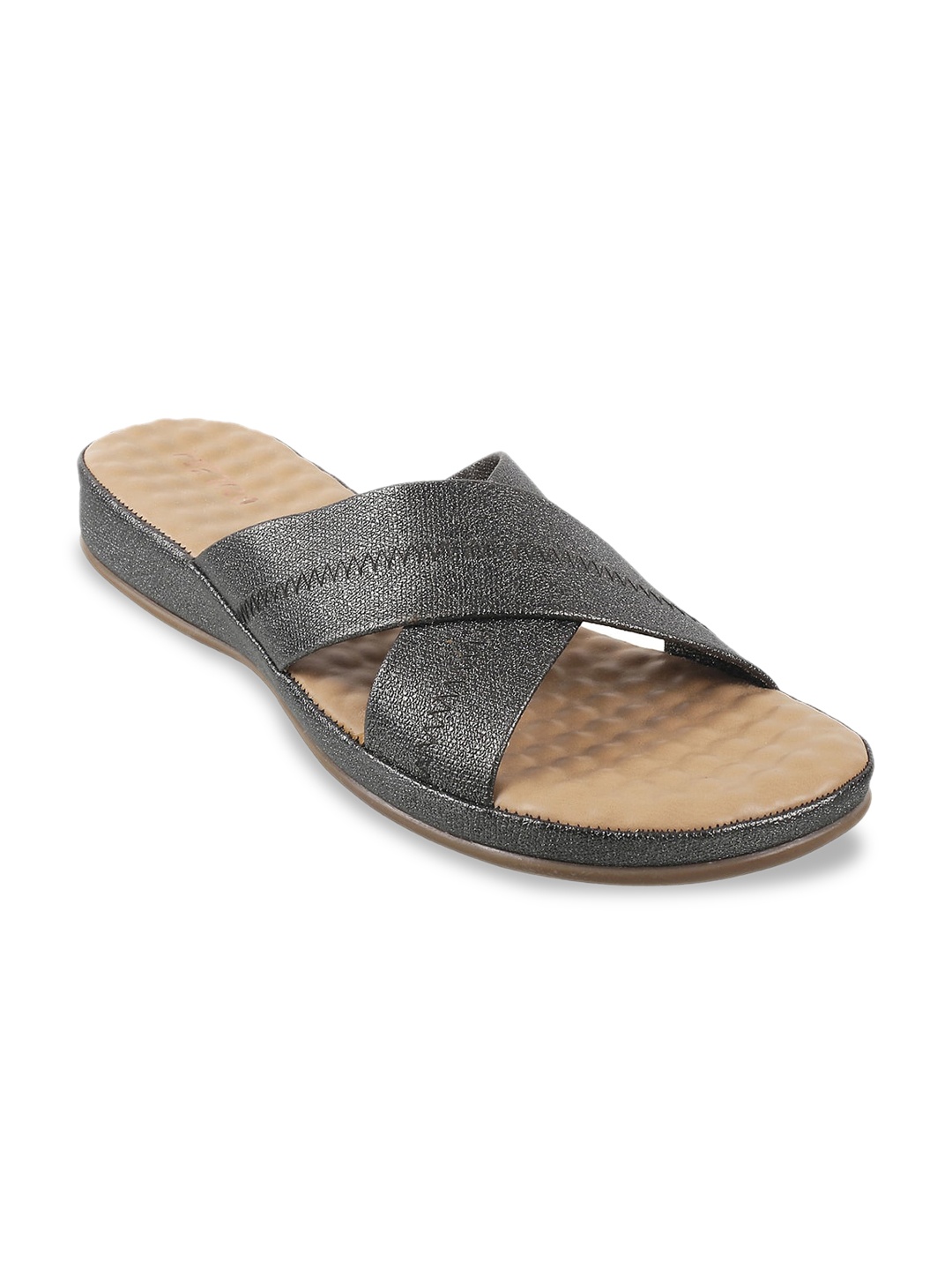 

Metro Women Grey Solid Sandals