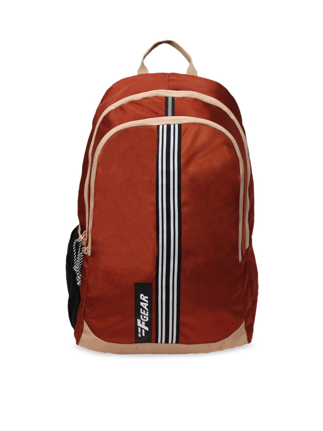 F Gear Unisex Brown Contrast Detail Backpack