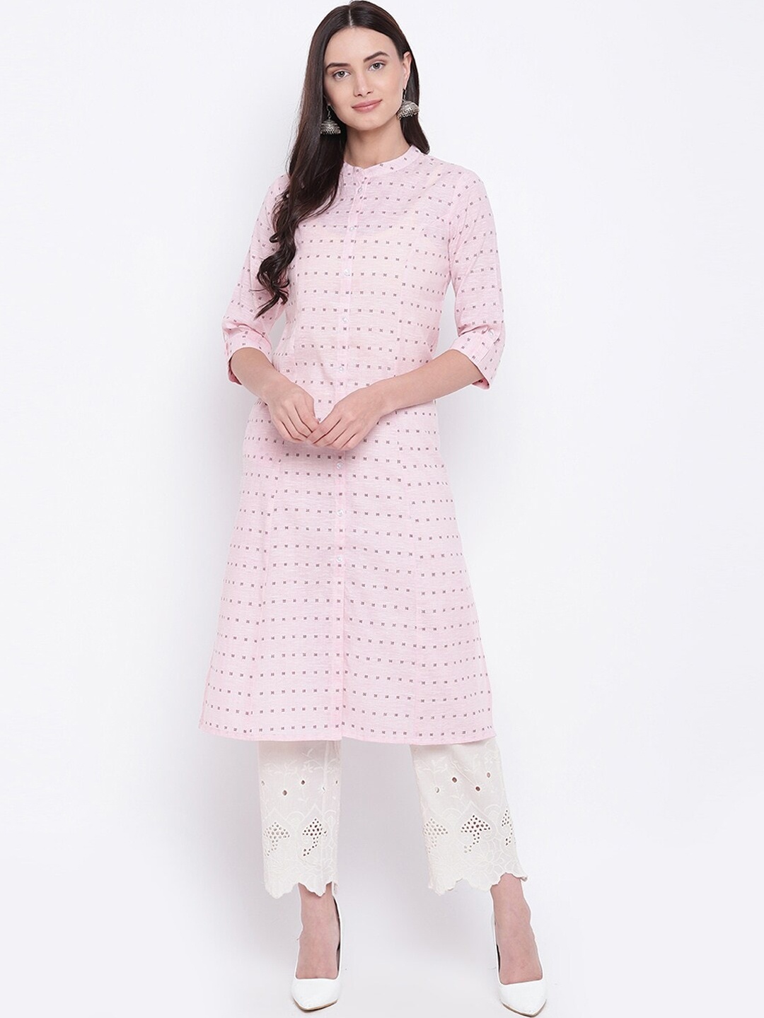

Be Indi Women Pink Printed Kurta
