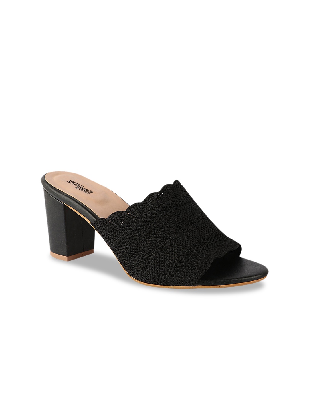 

Shoetopia Women Black Solid Mules