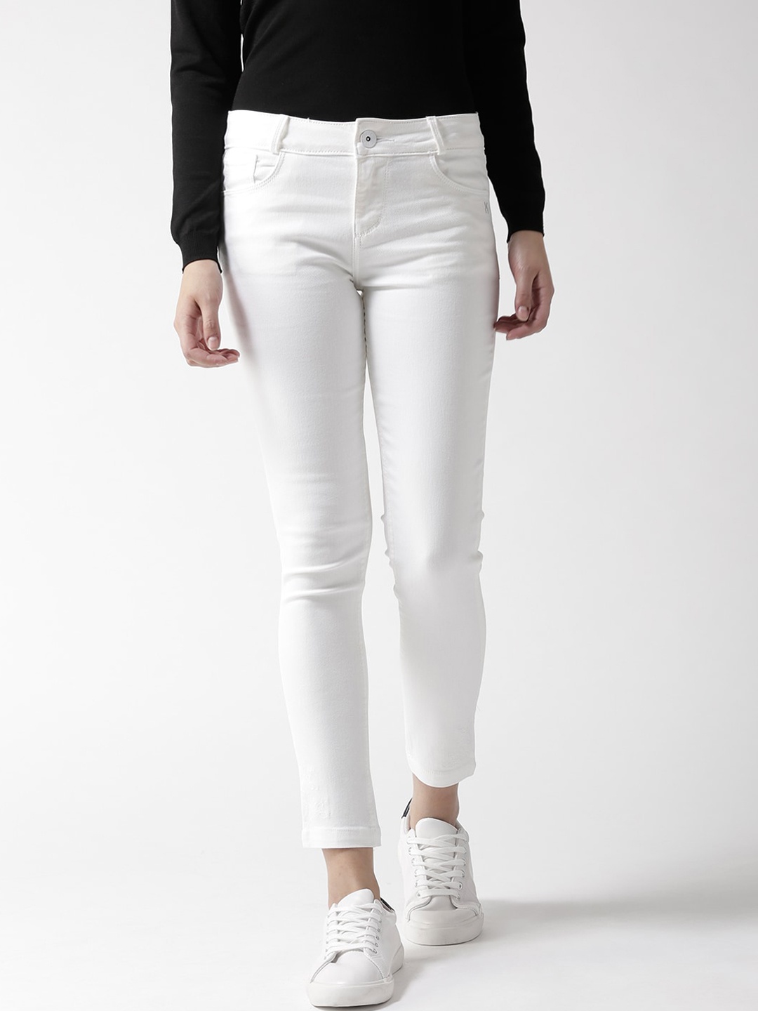 

Xpose Women White Slim Fit Jeans