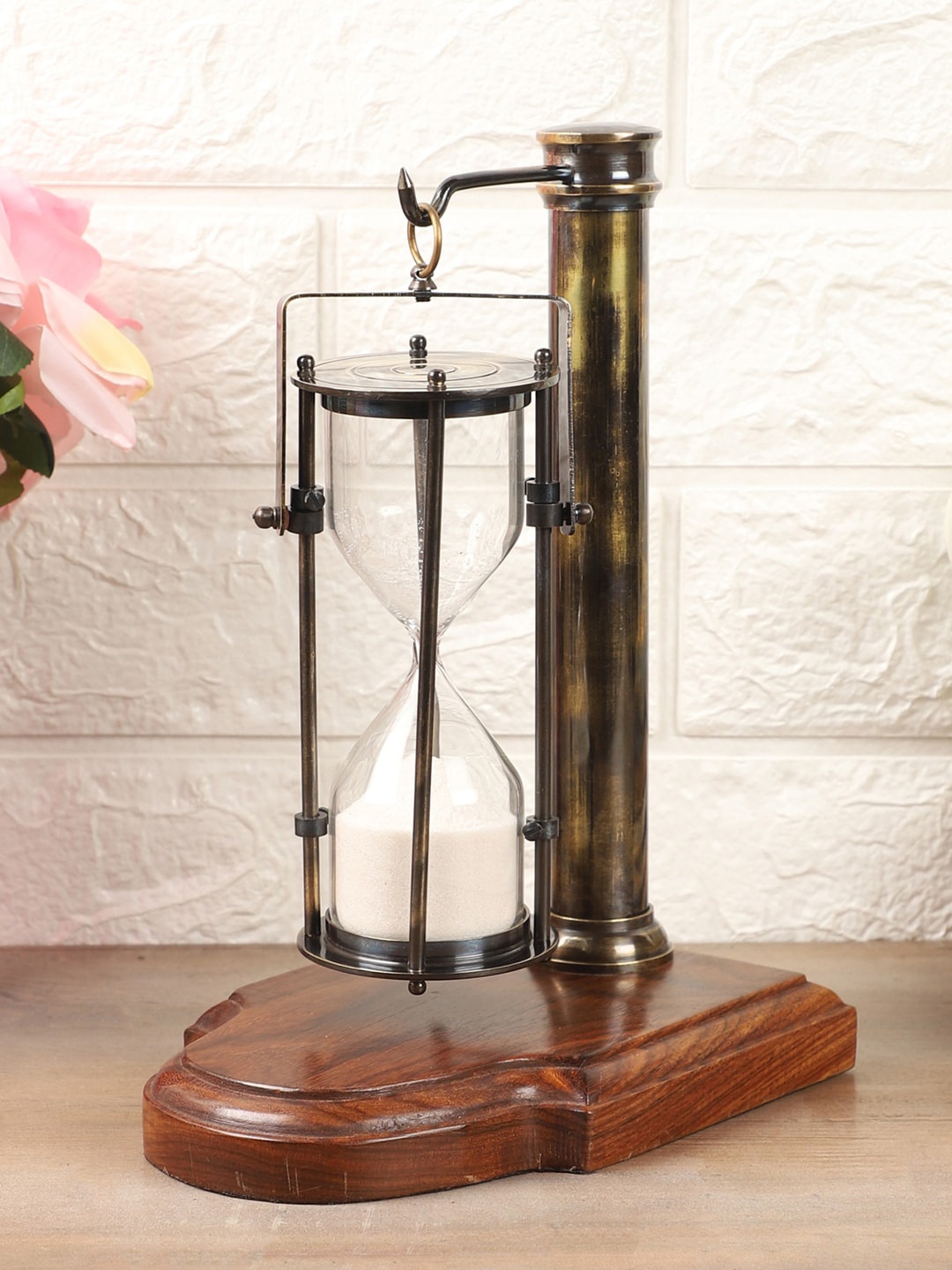 

EXIM DECOR Brown Antique Hanging Sand Timer