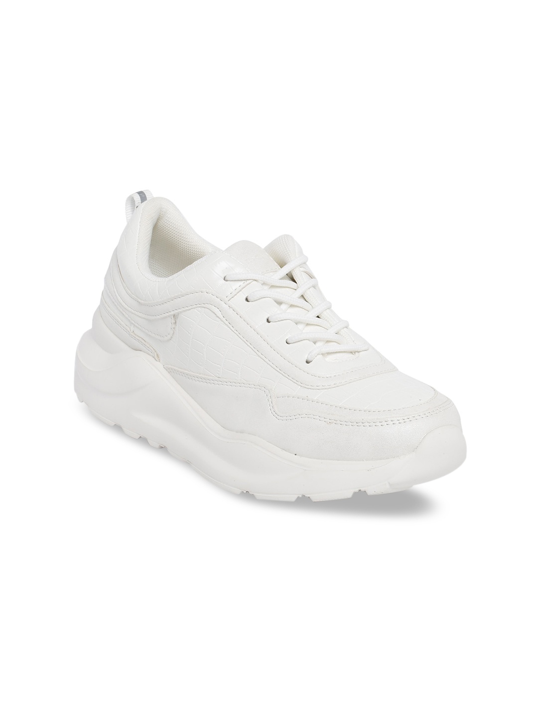 

ALDO Women White Textured Sneakers