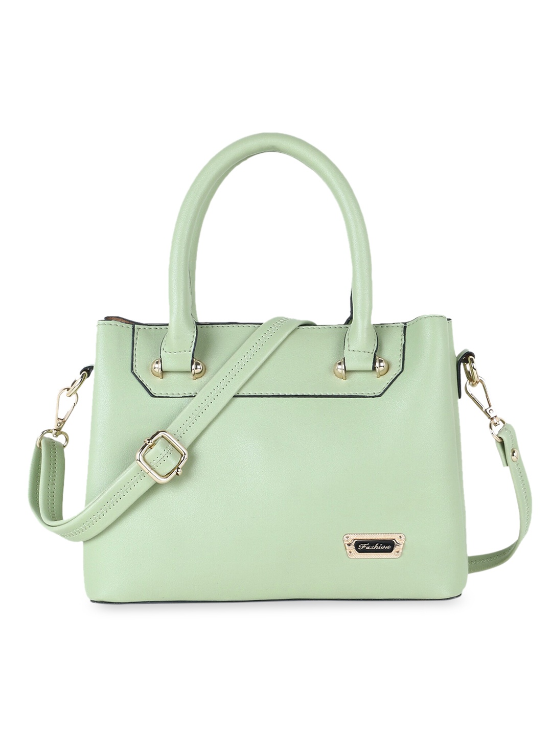 

WOMEN MARKS Green Solid Handheld Bag