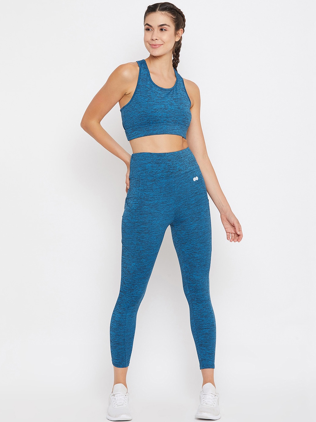 

Clovia Women Blue Self-Design Tracksuit