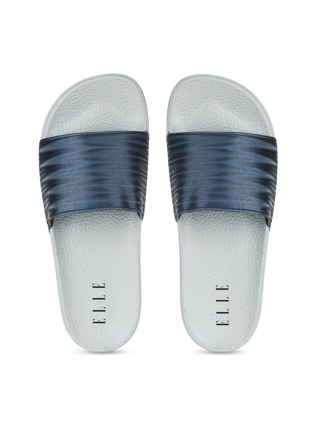 

ELLE Women Blue Printed Sliders