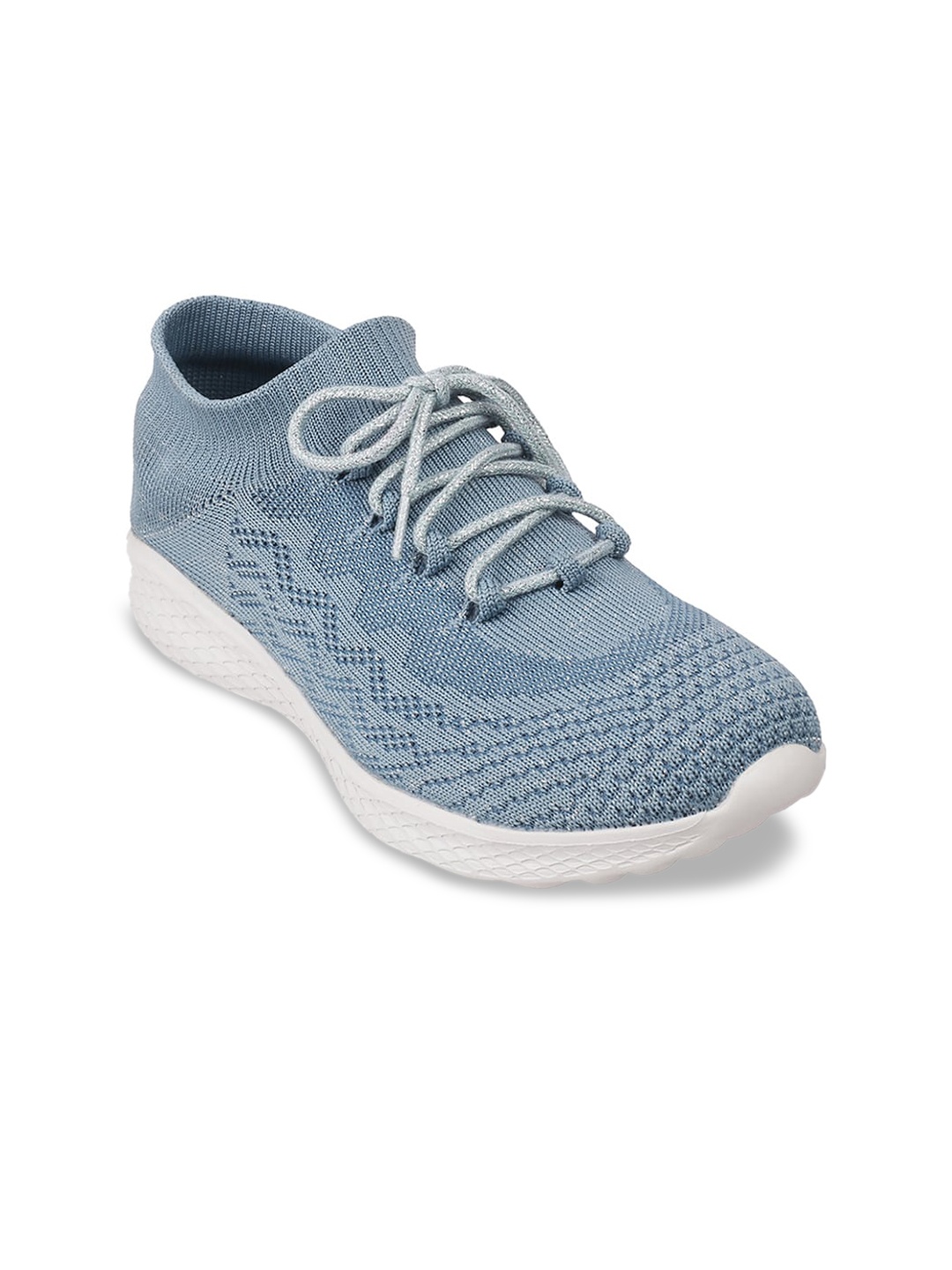 

Metro Women Grey Woven Design Sneakers, Blue