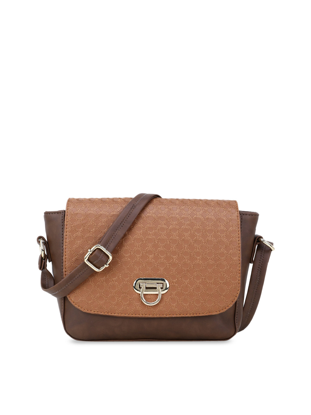 

WOMEN MARKS Brown Textured Sling Bag