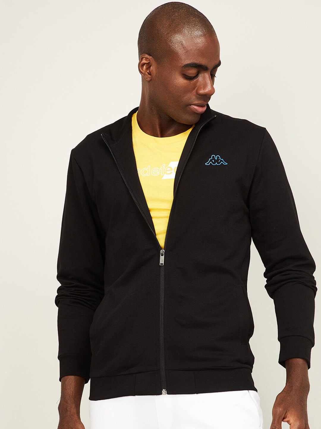 

Kappa Men Black Solid Sweatshirt