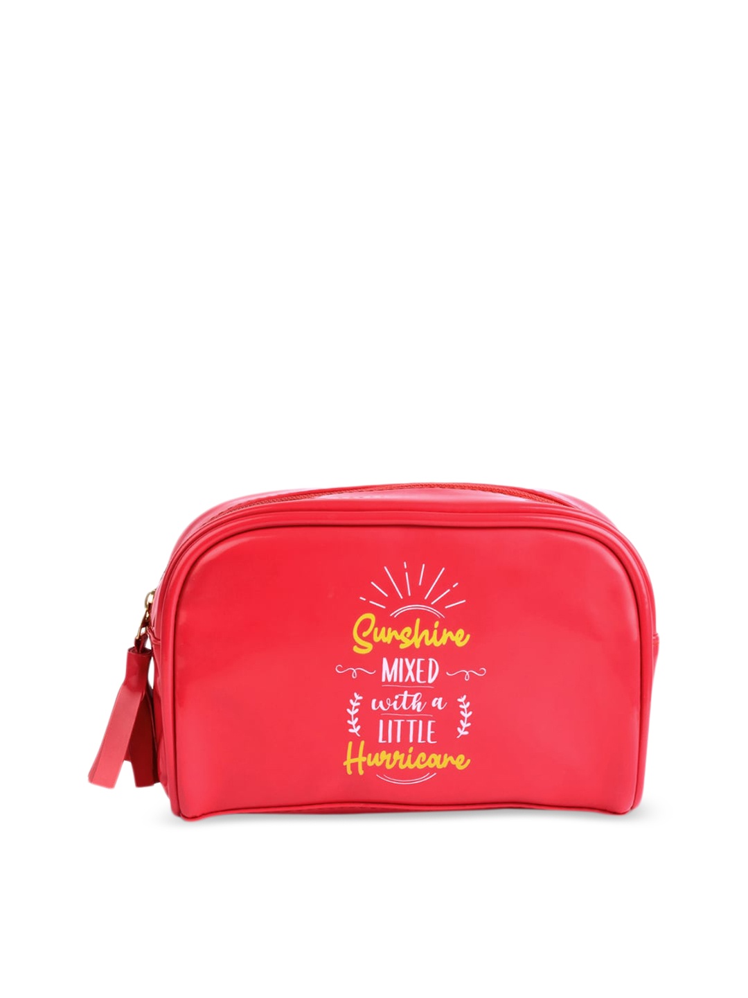 

Doodle Women Coral Pink Printed Travel Pouch