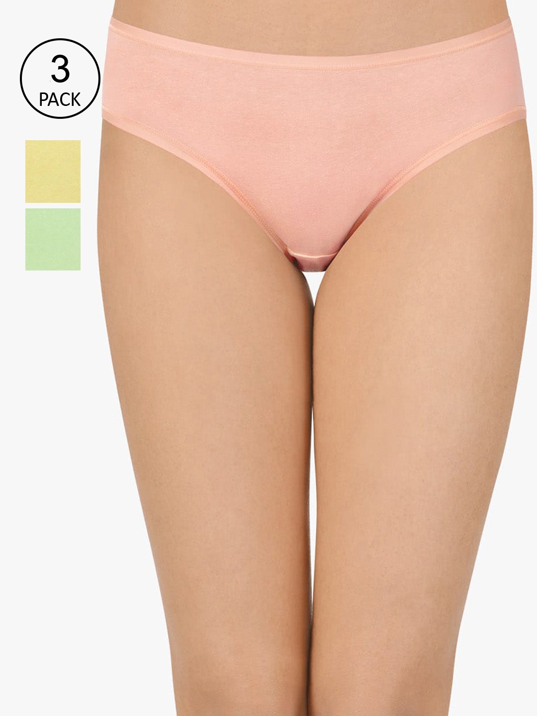 Amante Women Pack of 3 Assorted Bikini Briefs