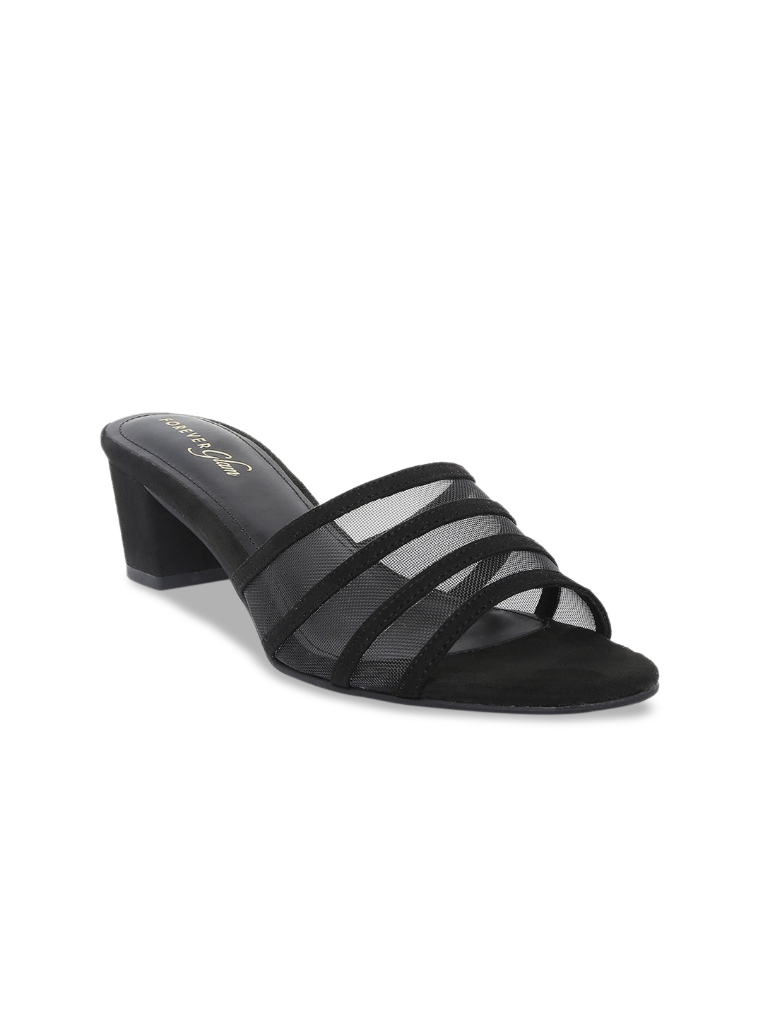 

Forever Glam by Pantaloons Women Black Solid Block Heels