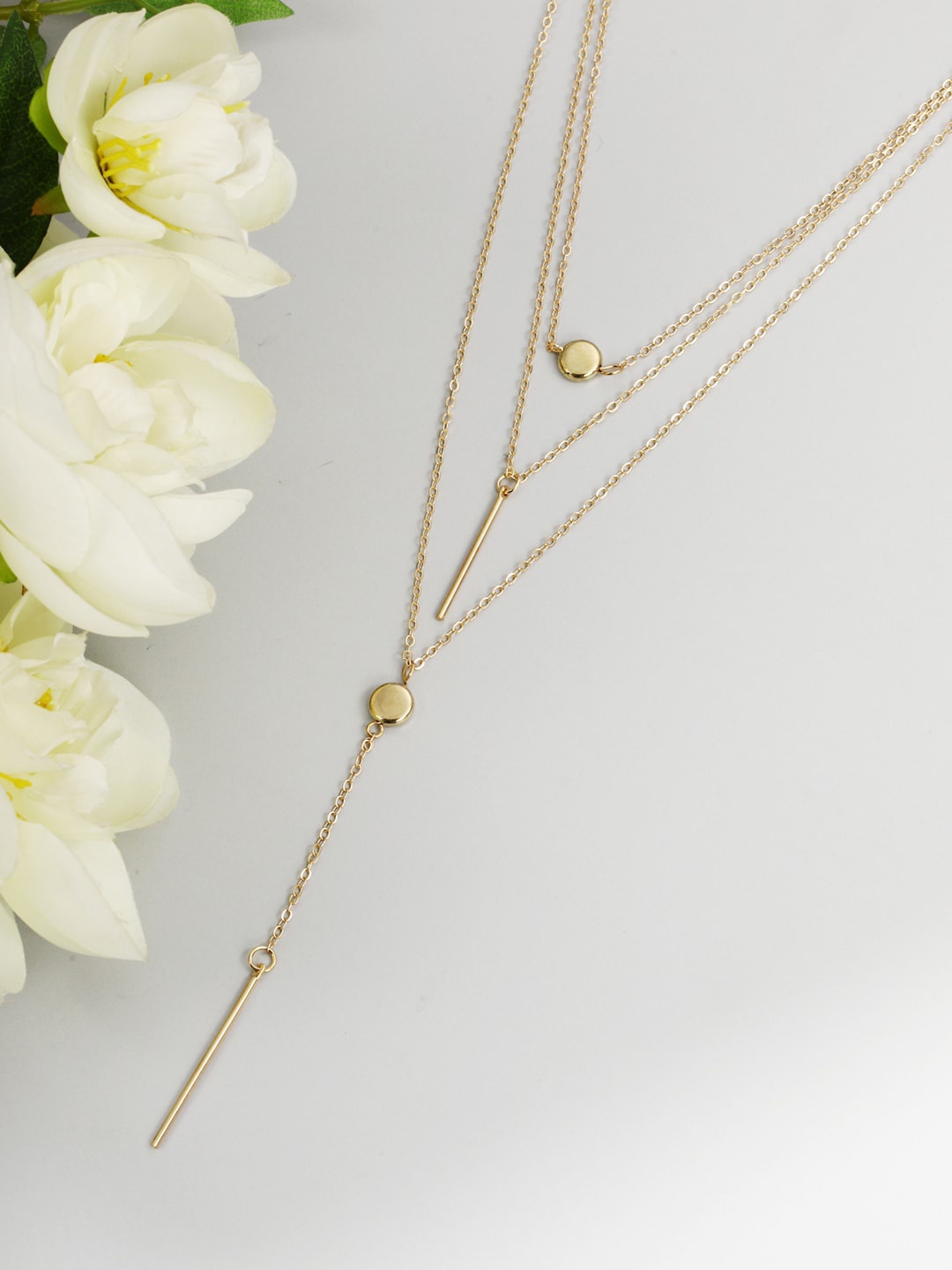

Priyaasi Gold-Plated Minimal Layered Necklace